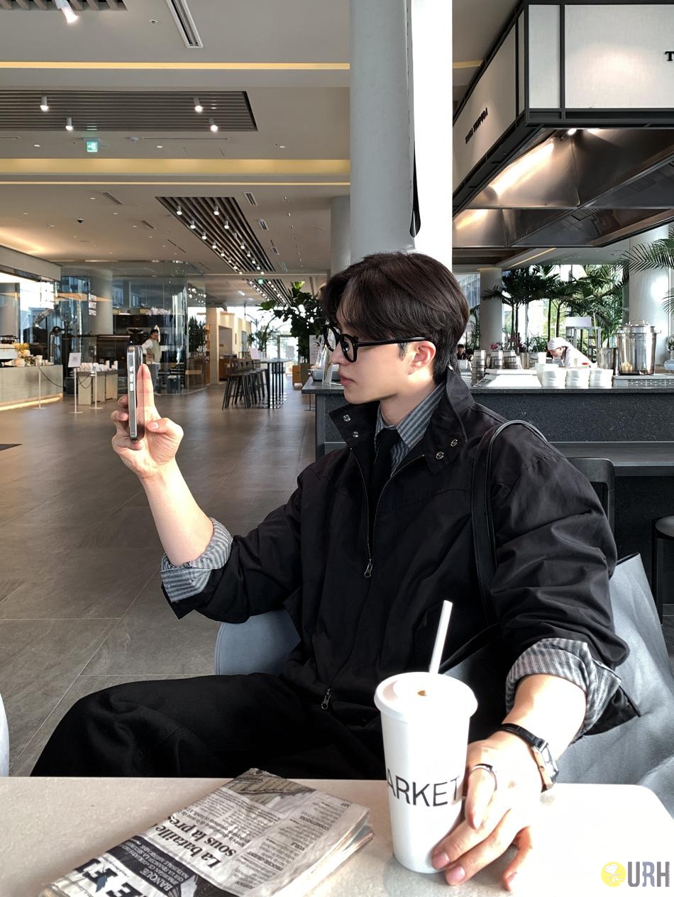 【100%保證韓國直送】簡約立領雙向拉鍊挺闊寬鬆哈靈頓外套 🧥 [3 color] RL114871