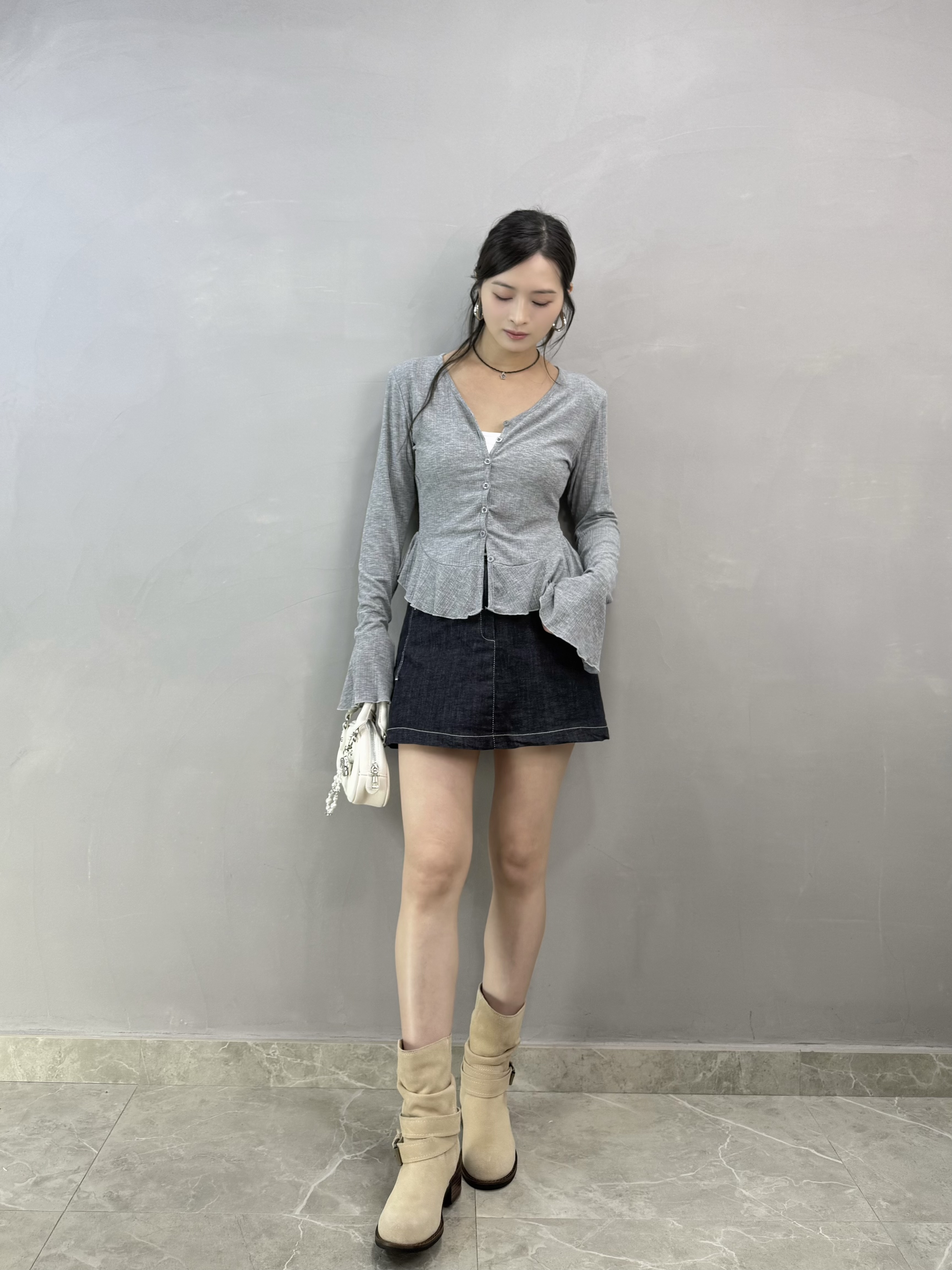 C12 喇叭袖扣鈕Top