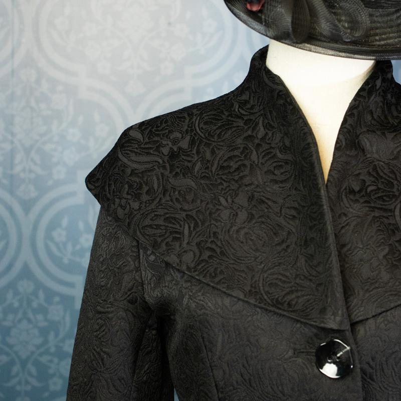 (SOLD OUT)Limited Edition - Edwardian Lady Winter Walking Coat Jacket - Black (FM163)