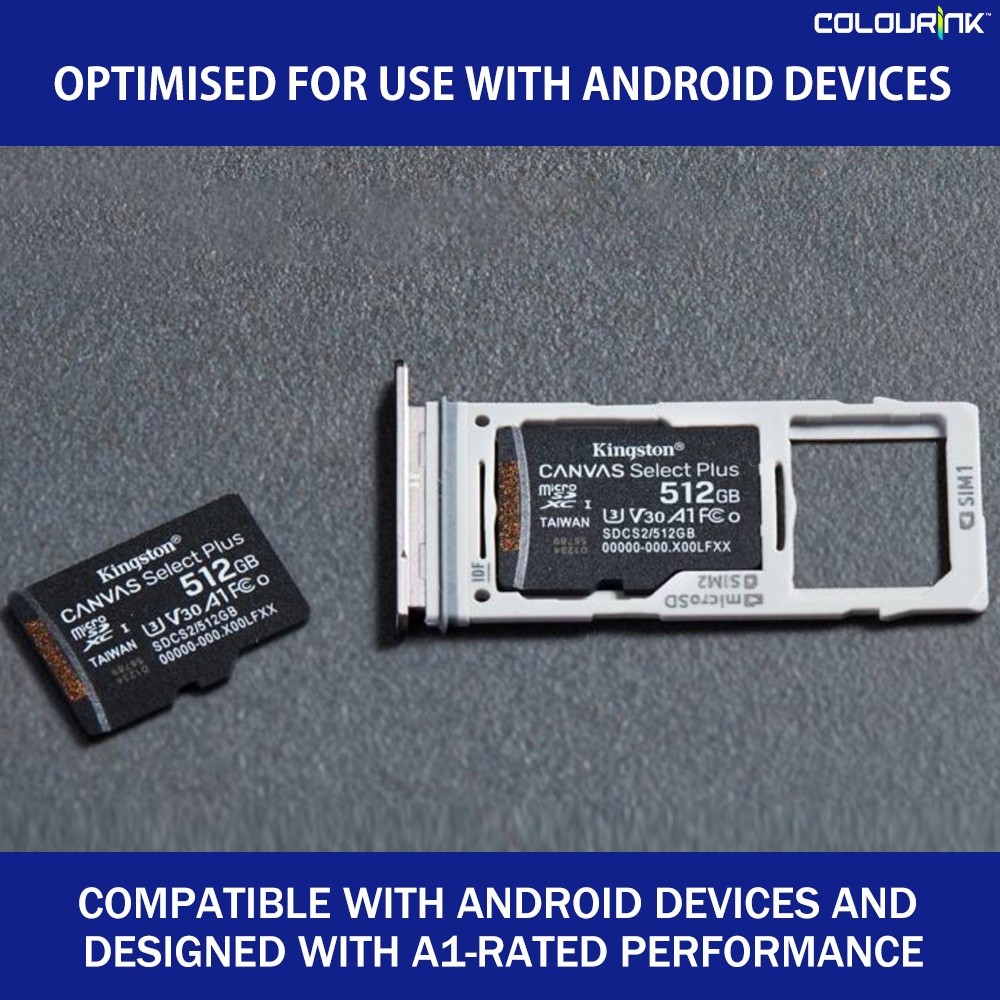 Kingston Canvas MicroSD Memory Card Class 10 UHS-I 32GB 64GB 128GB 256GB for Smartphone CCTV Camera Action Cam