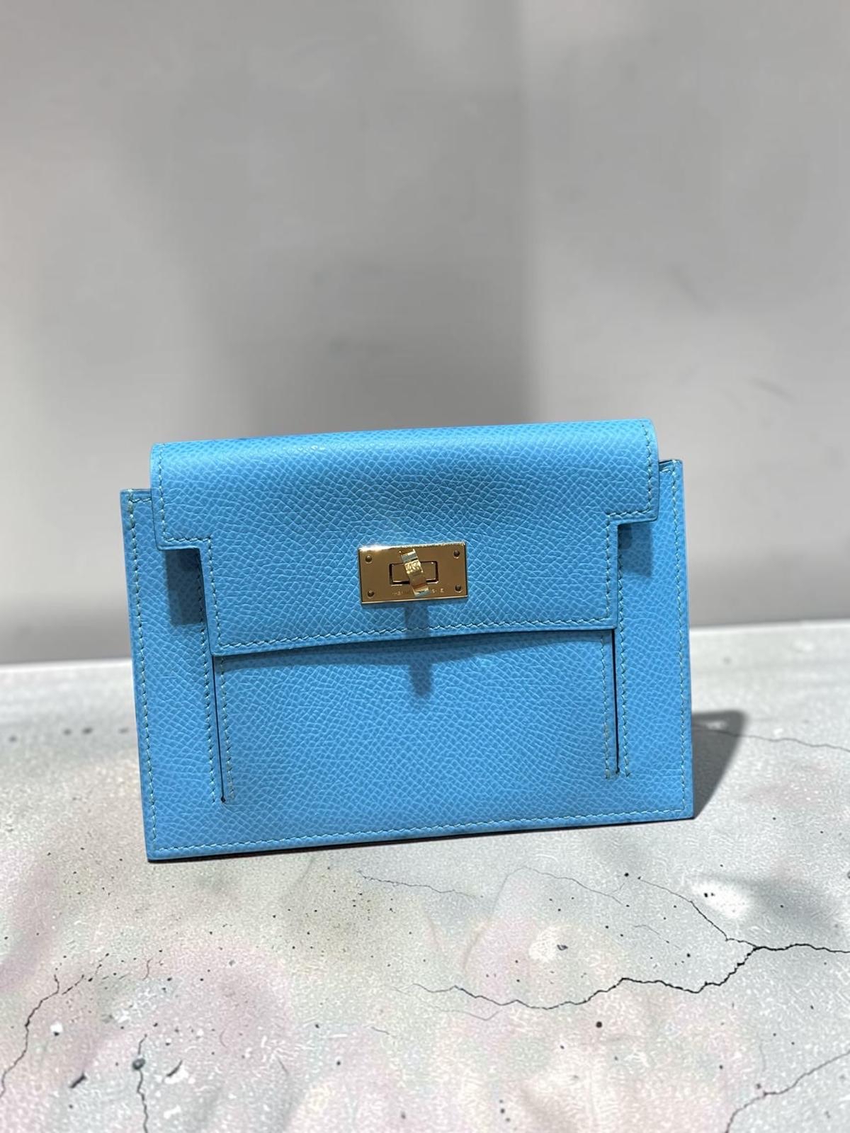 Hermes Kelly Pocket Stamp D 金扣 100%Authentic, 98%New ✅Box