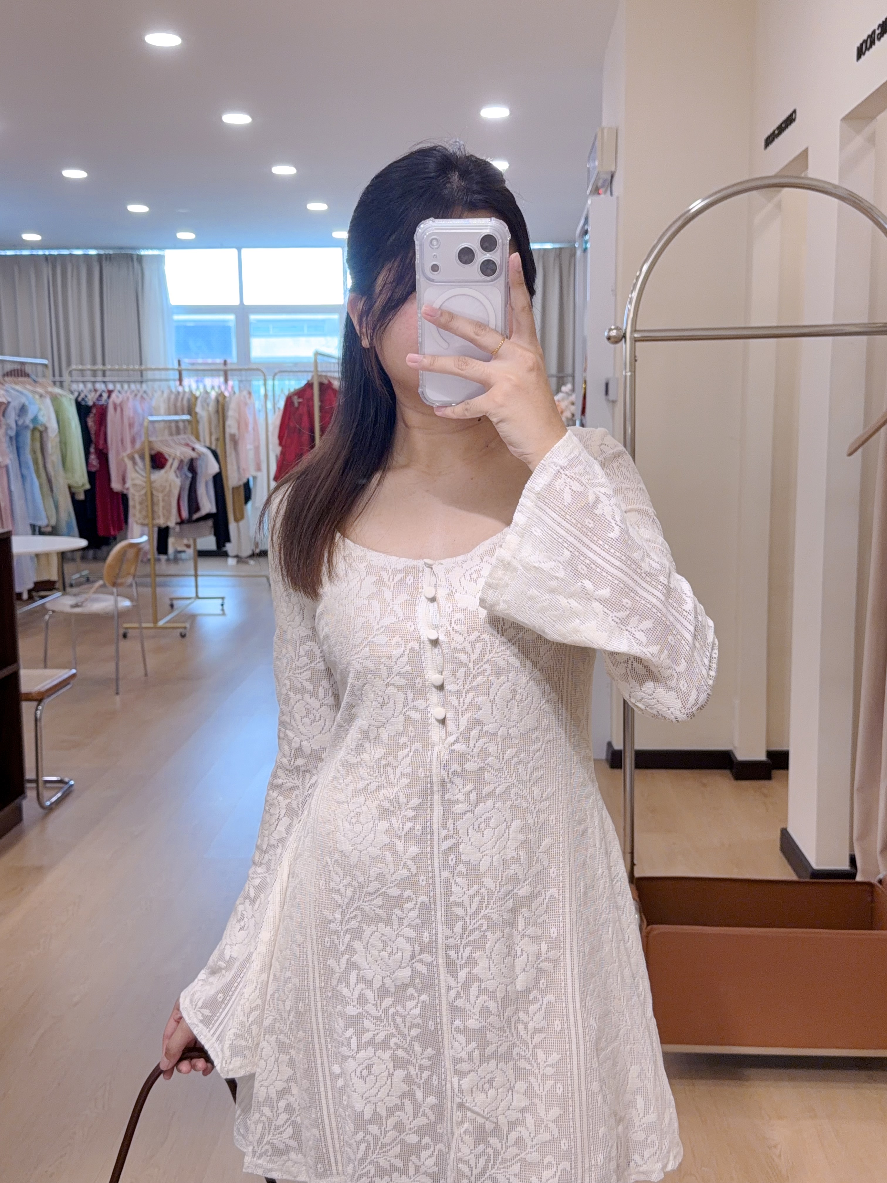 3507C长袖连身短裙