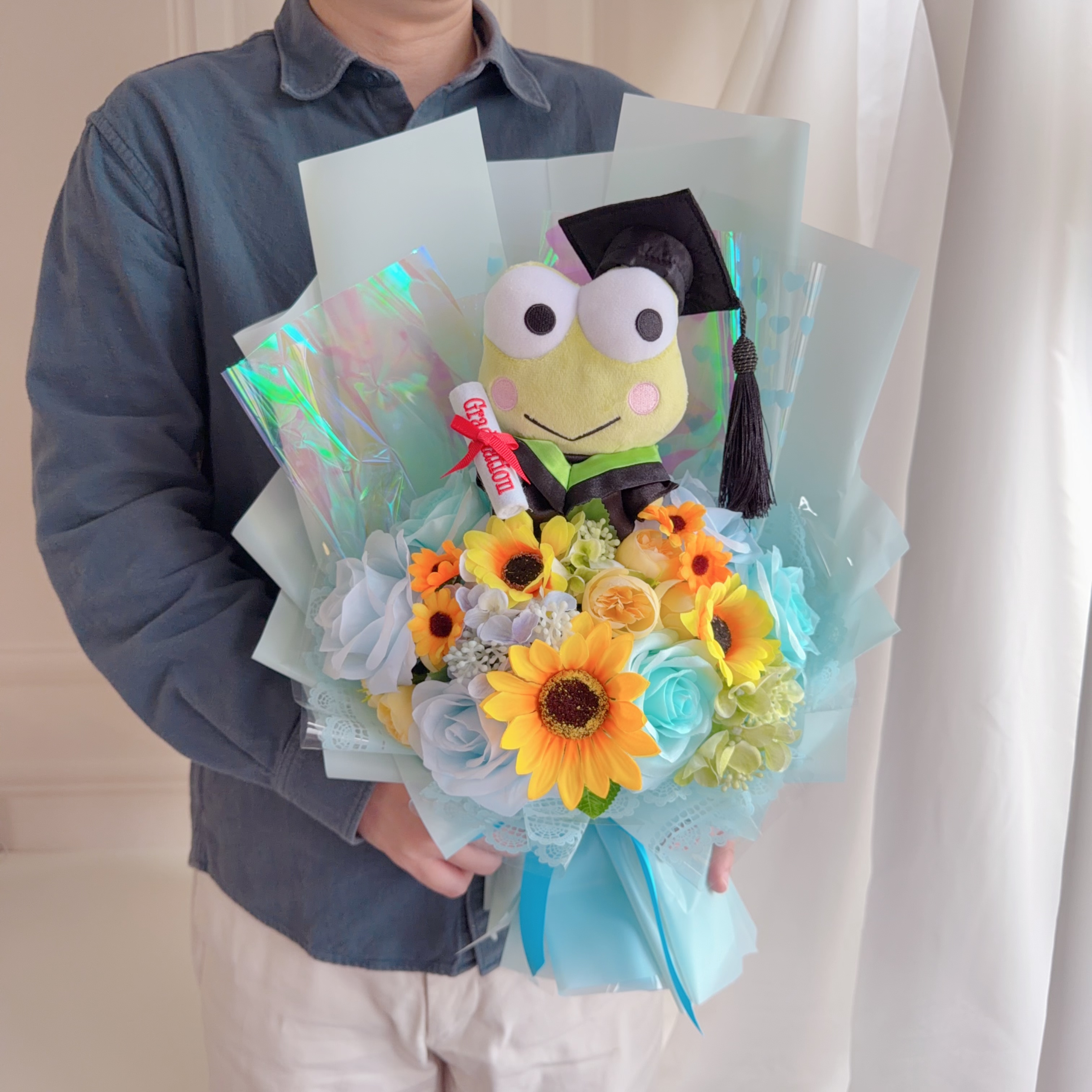（現貨） Keropi畢業公仔花束