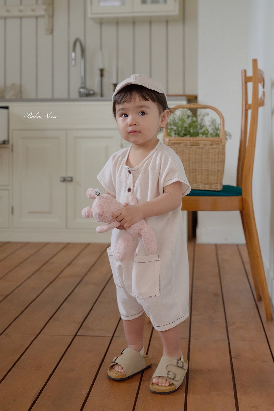 ☀️預訂 韓國直送☀️🇰🇷Bebenine兩色車線口袋無袖連身服