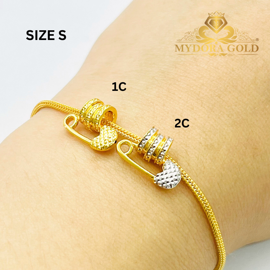 MYDORA Tube Bead Fesyen Safety Pin (5G) l EMAS 916/22K
