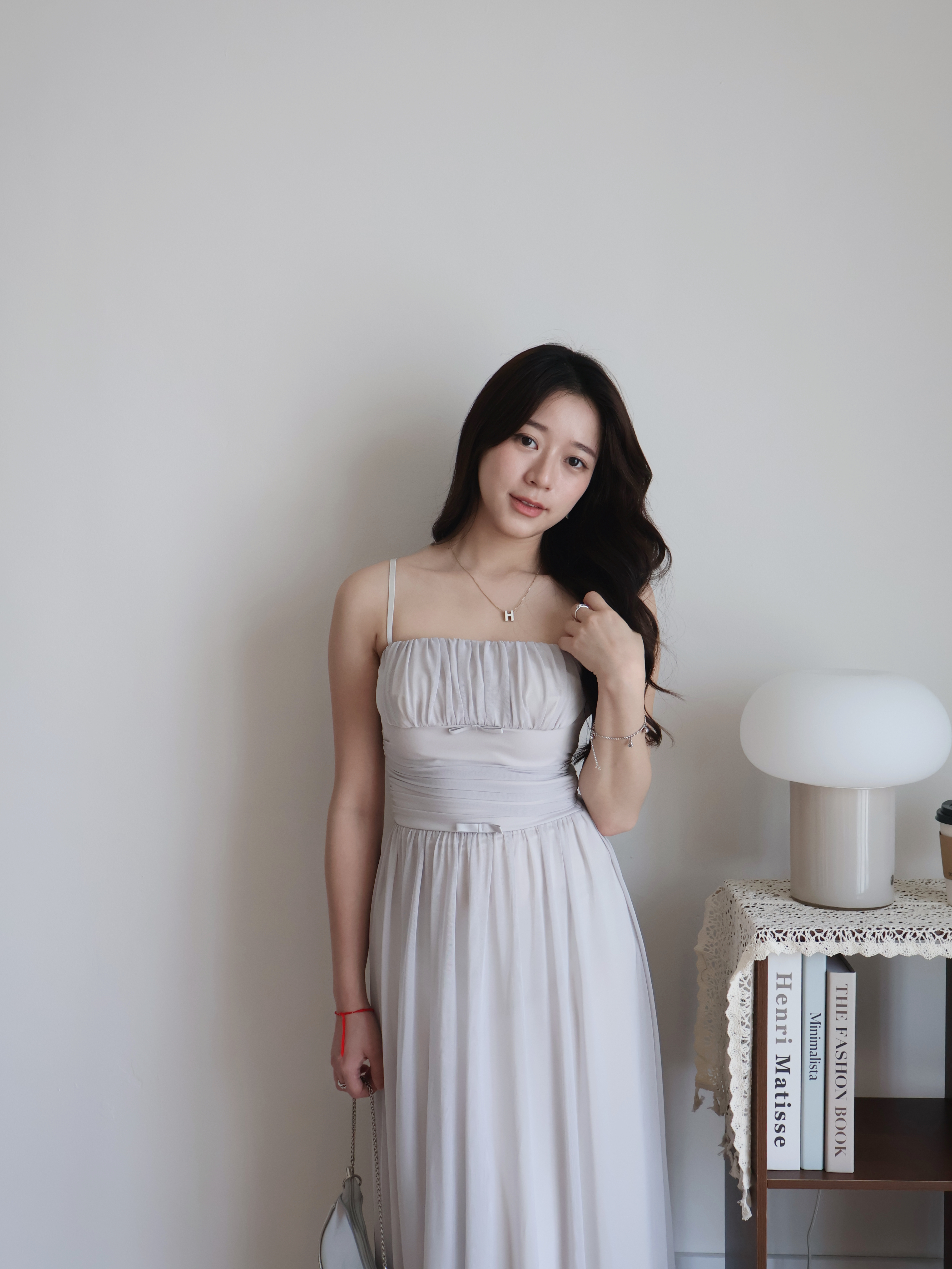 Bruna Maxi Dress | Light Grey