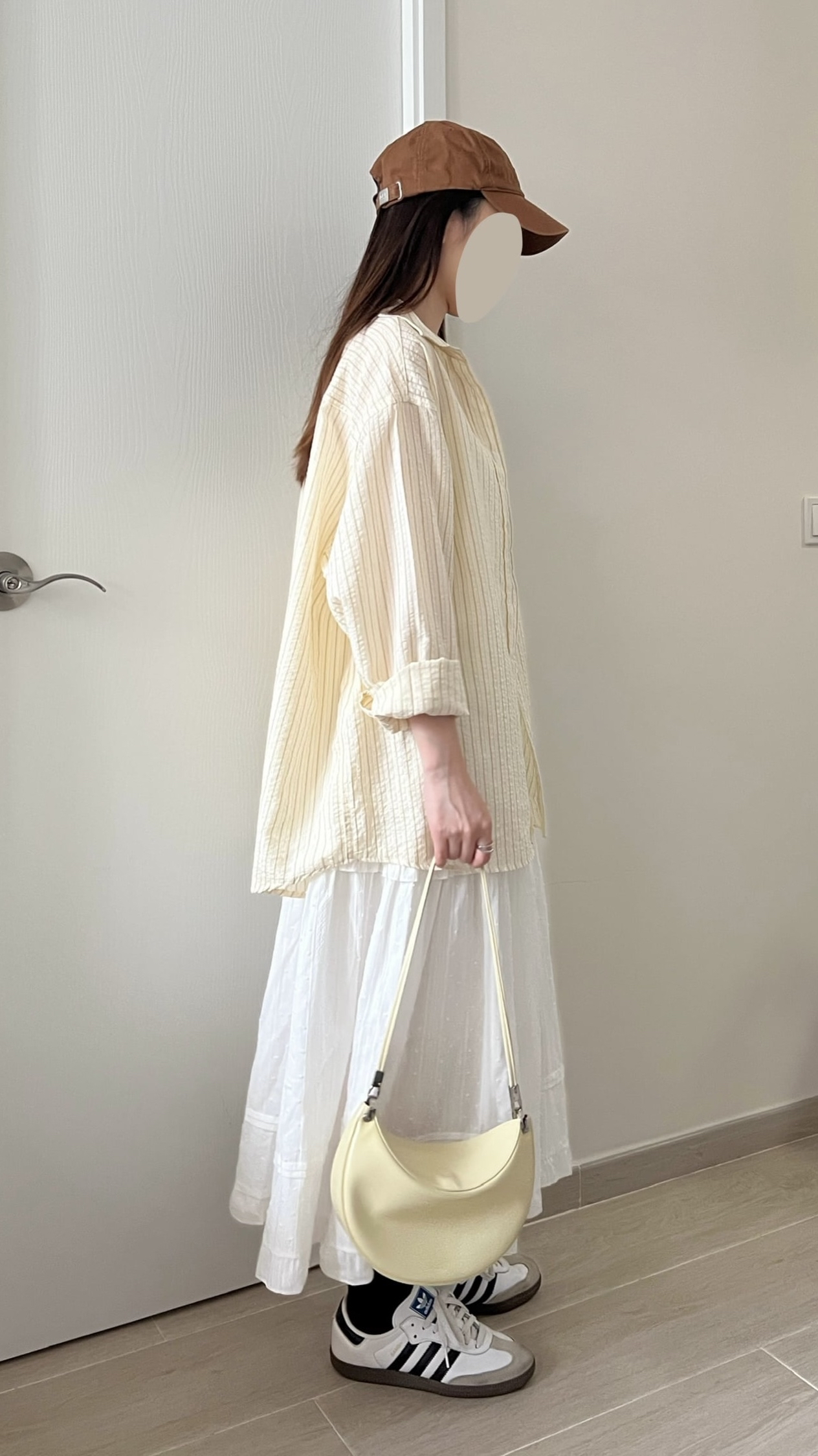 檸檬皺皺條紋恤衫 免熨