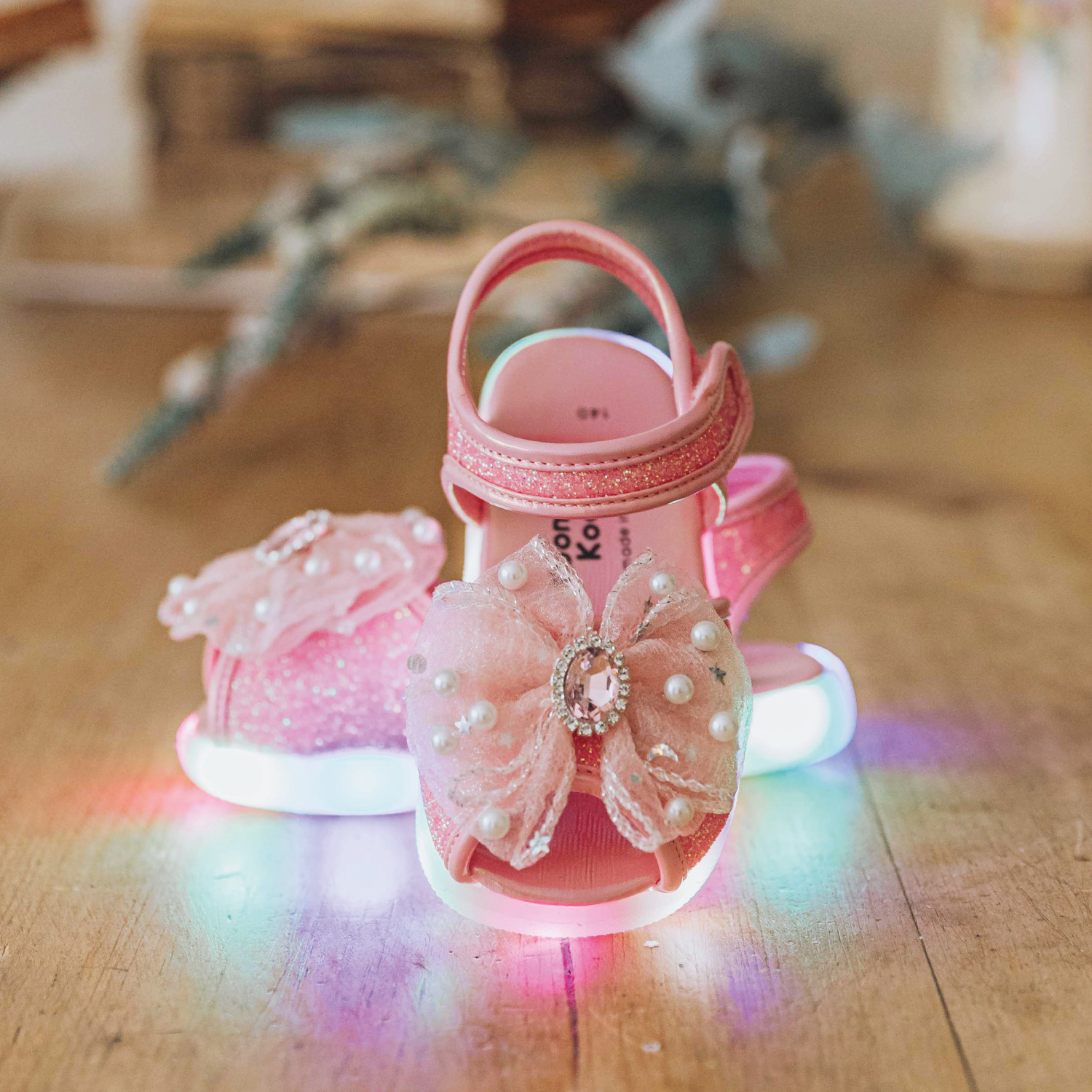 Koongs Koongs Twinkle LED Sandals（Pink）