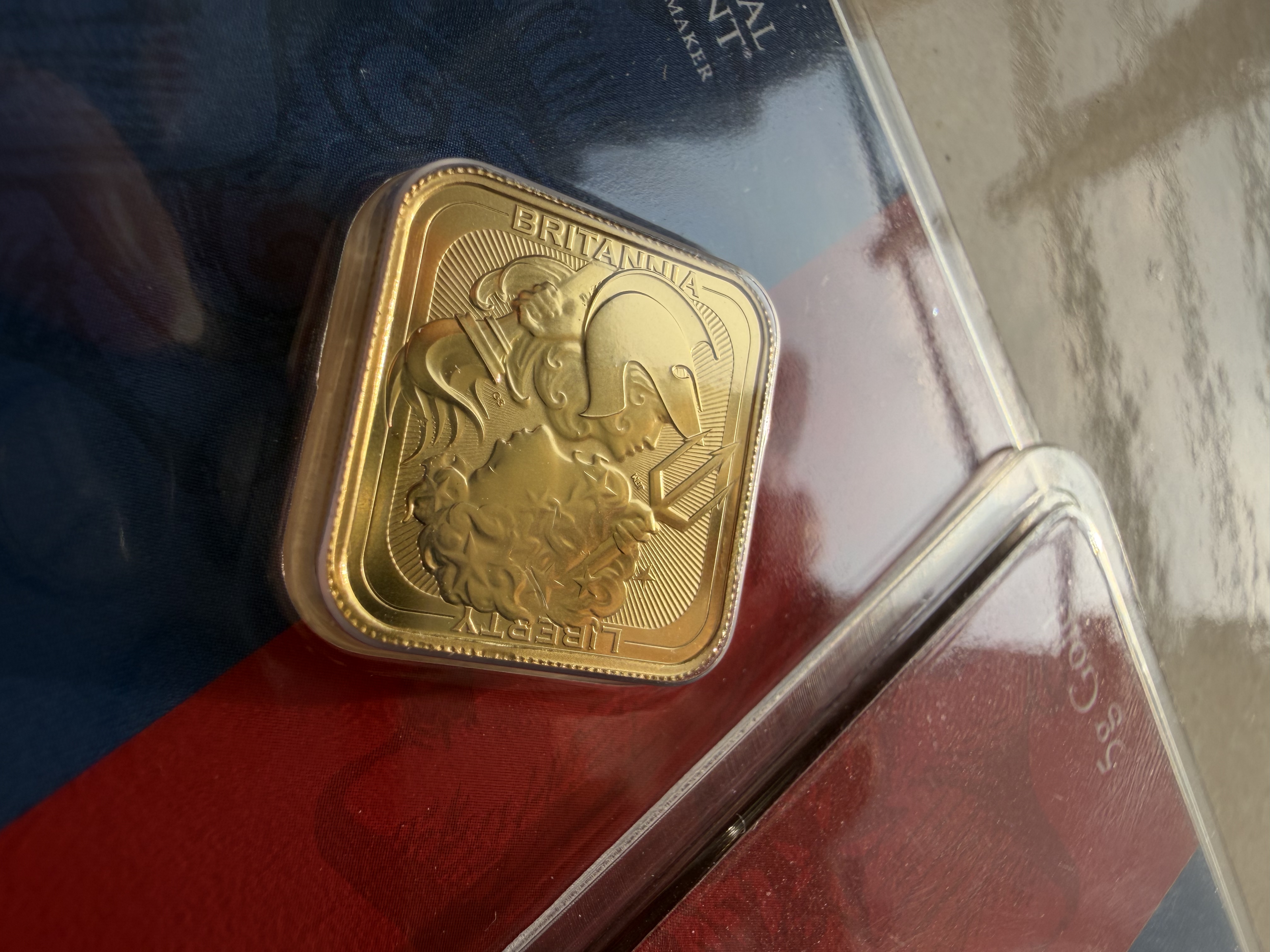 (Nice SN: 1000) ROYAL MINT🇬🇧 Limited Britannia & Liberty 5g UK Fine Gold Bullion Bar 999.9 (Limited 1500pcs) 英国限量1500片