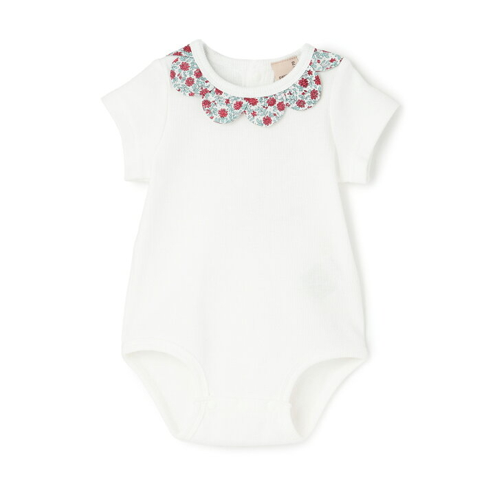 🇯🇵預訂 日本直送🇯🇵Petit Main四色扇形領短袖包屁衣