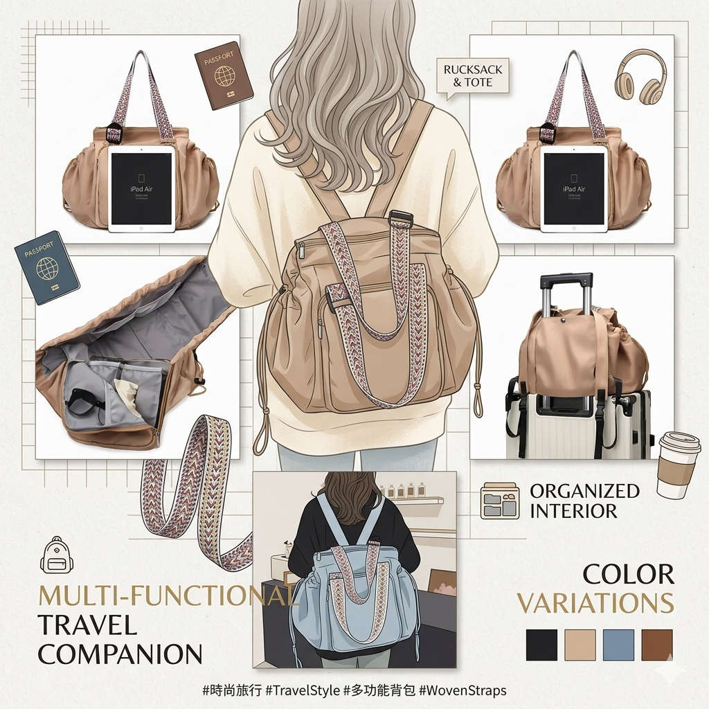 👇$95隻。2隻起$90隻👜✨ 大容量百變托特包｜一個袋搞掂晒！