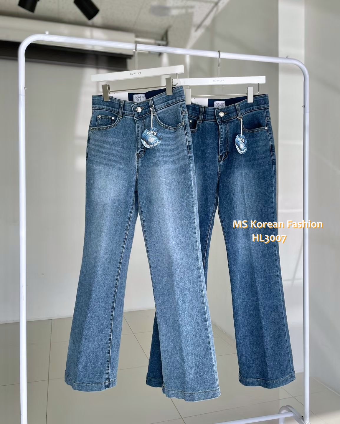 HL3007 韓國🌼Howluk春版熨線定型喇叭牛