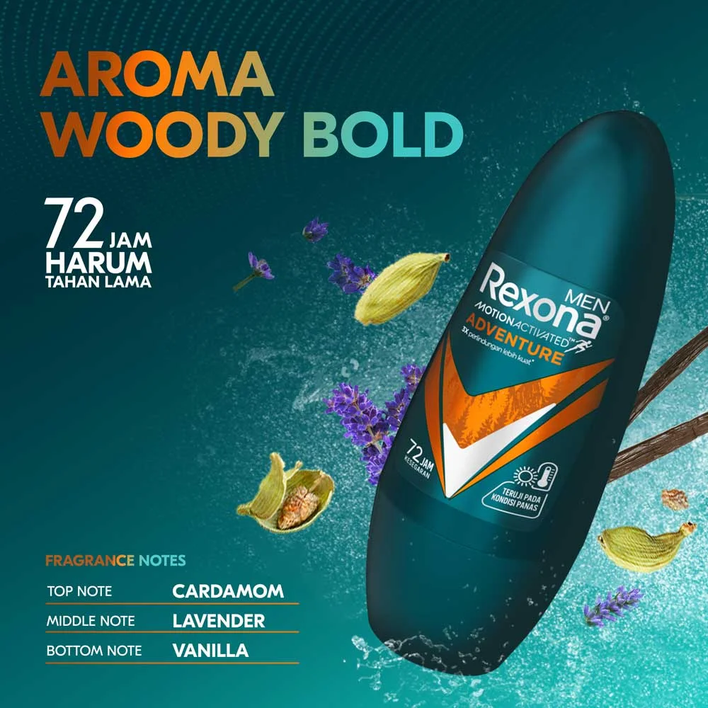 Rexona Men Roll on Deodorant 45ml/50ml Adventure