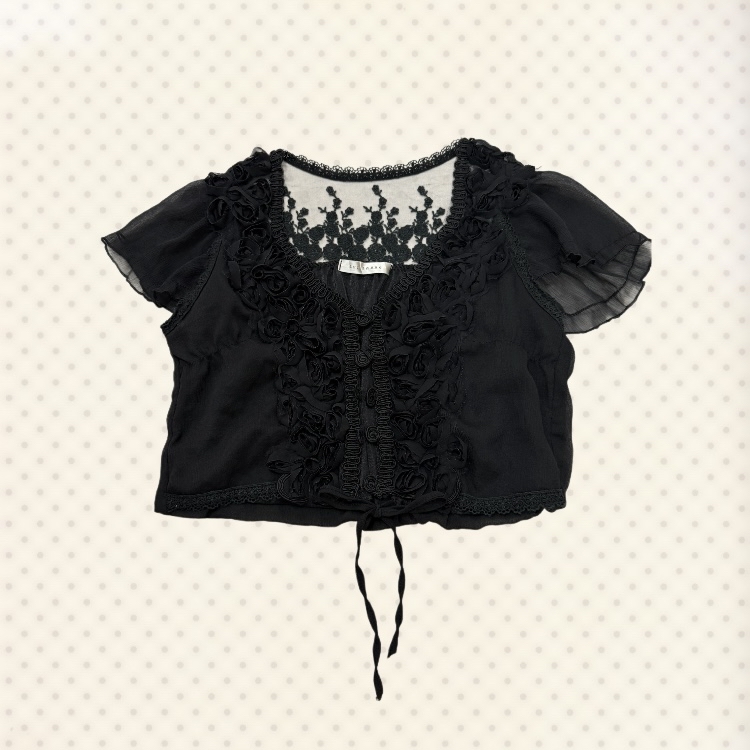 [On Sale] L’amour Lace Cropped Jacket