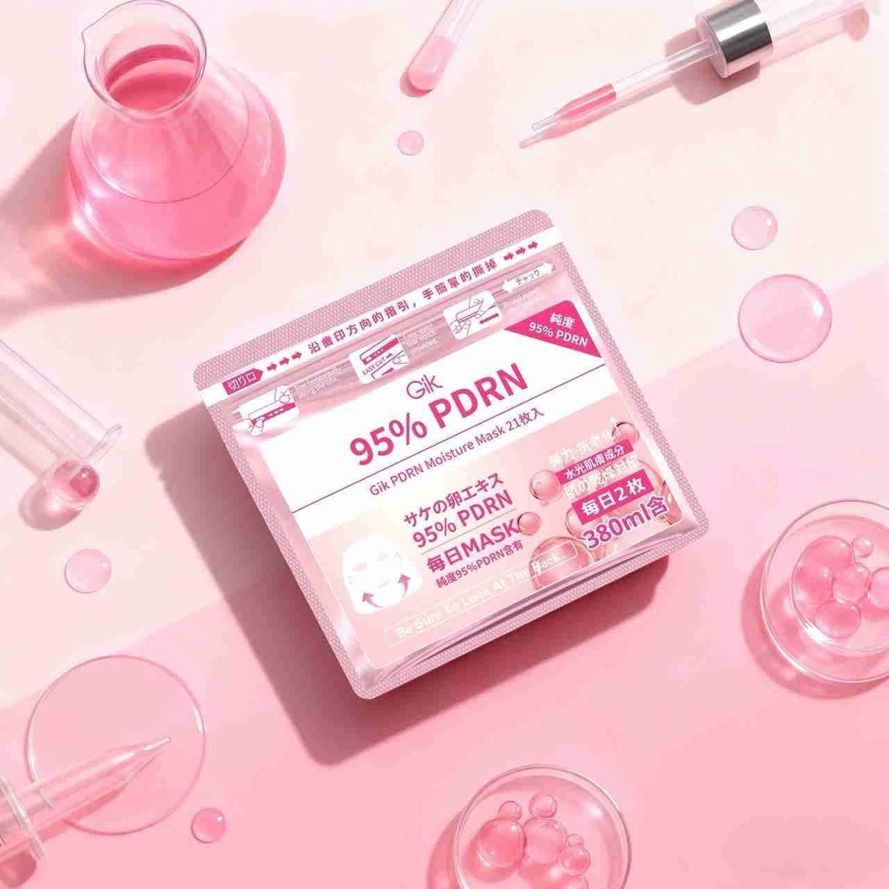 韓國🇰🇷直送✈️GIK PDRN 95% 粉紅膠原急速修護精華面膜 (1包21片)