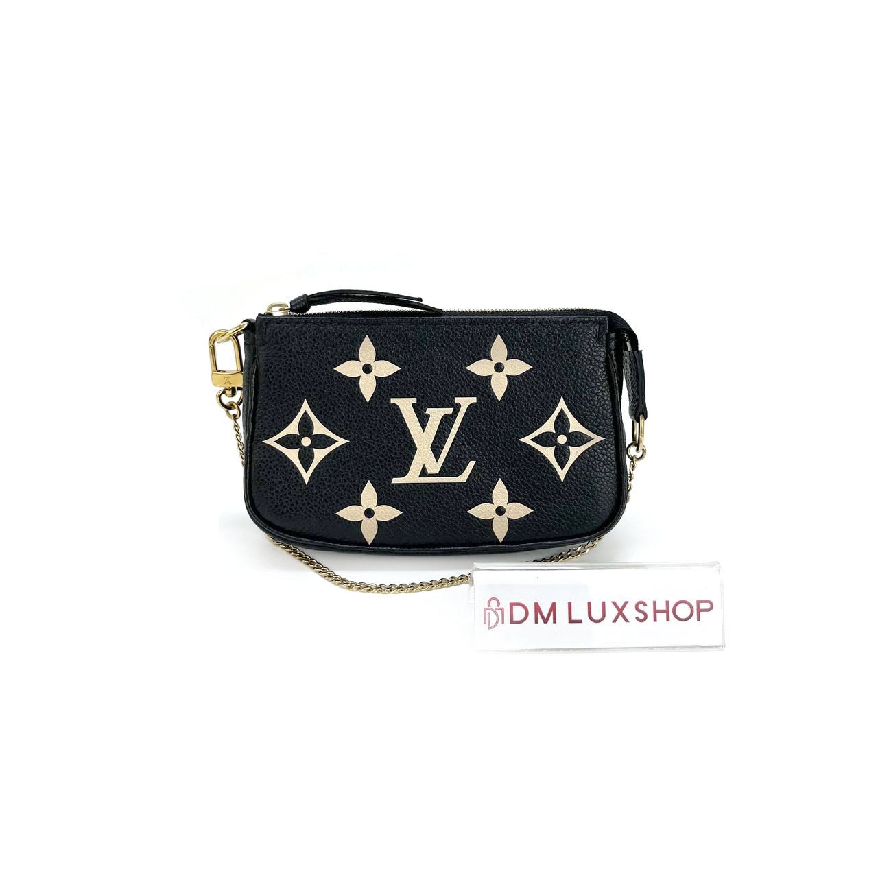 LV Bicolour Mini Pochette Accessoires Black GHW