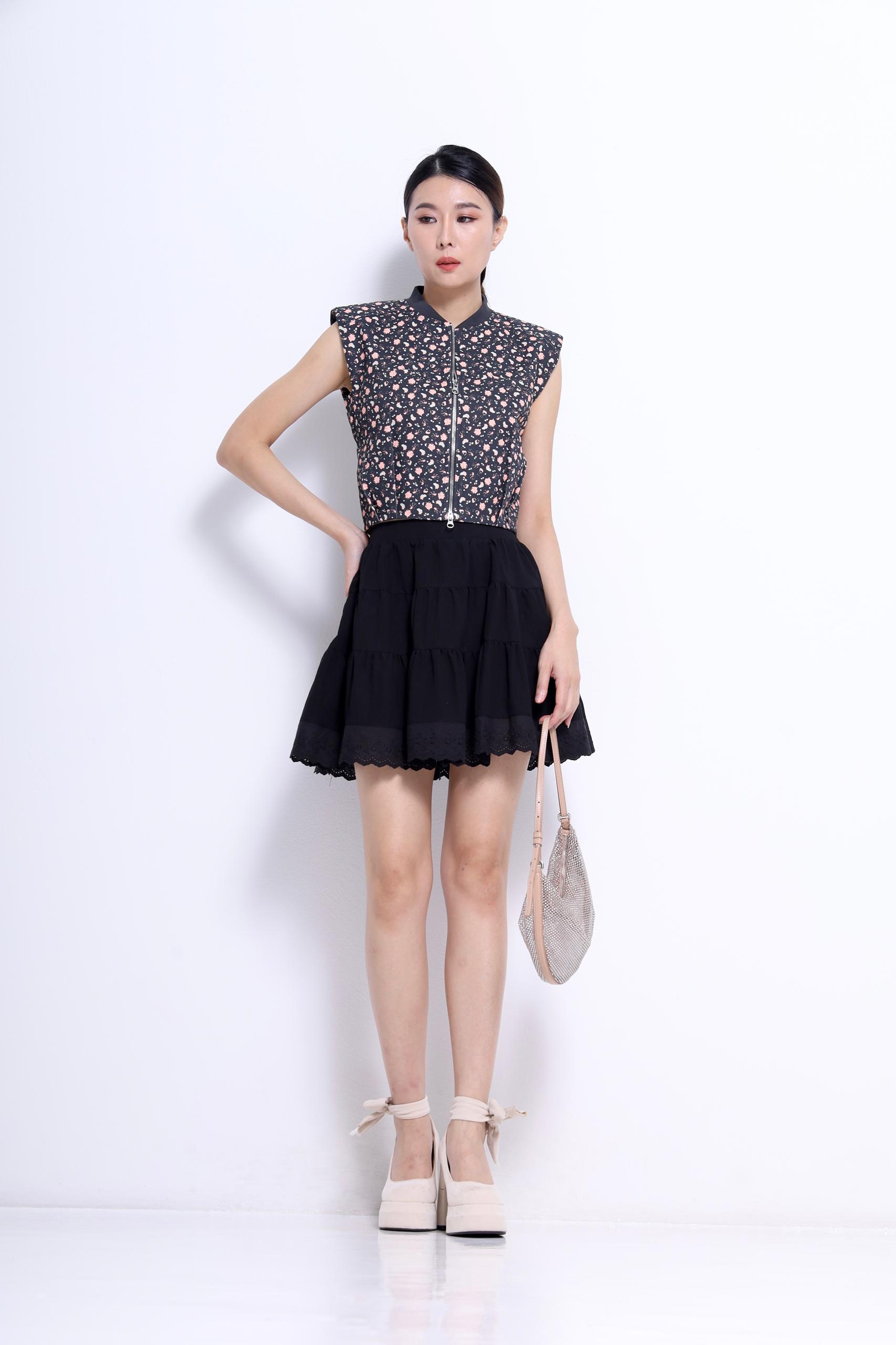 CS1406 LAYER SHORT SKIRT 