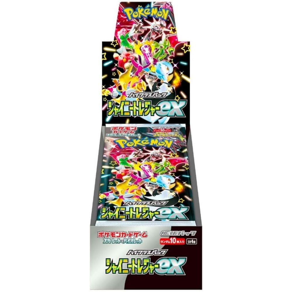 Pokemon寶可夢 - 日本版 PTCG SV4a Shiny Treasure ex 原盒原膜 (高級擴充包 10包/盒) シャイニートレジャーex 閃色寶藏ex