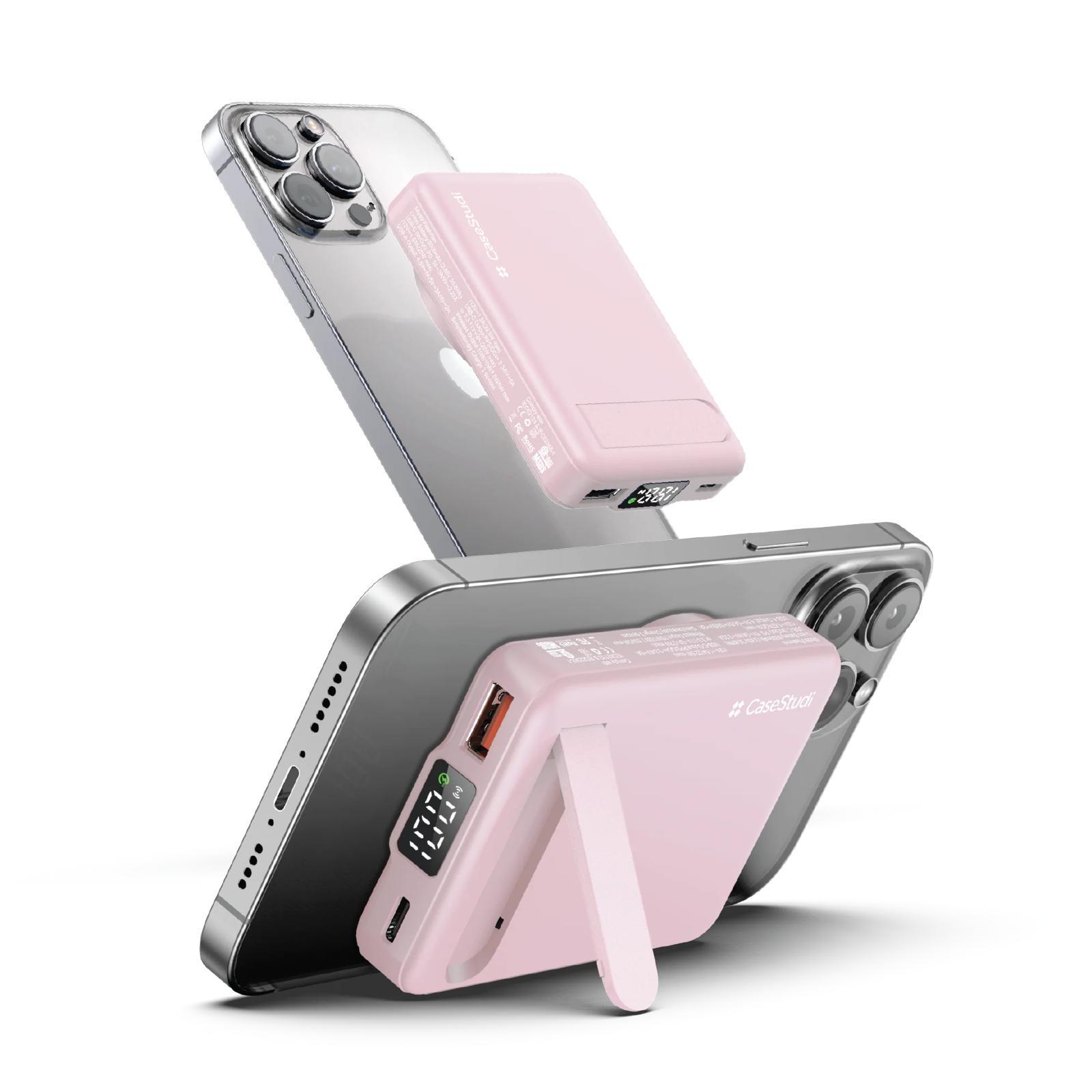 體積最小最輕薄📄CaseStudi Flashmini Stand 8000mAh MagSafe 行動電源