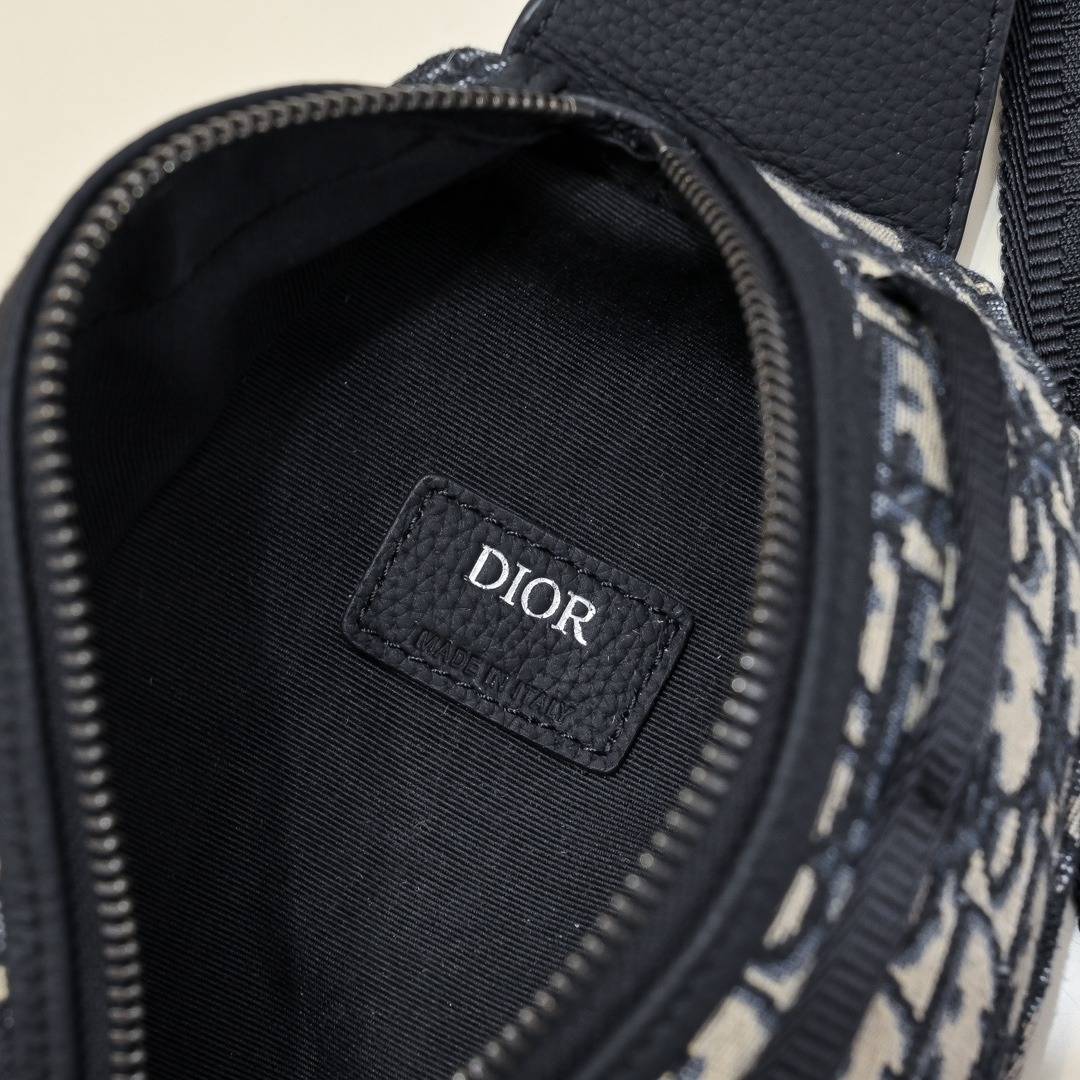 【原單】DIOR Scarab Oblique 經典緹花胸包/腰包 連禮盒