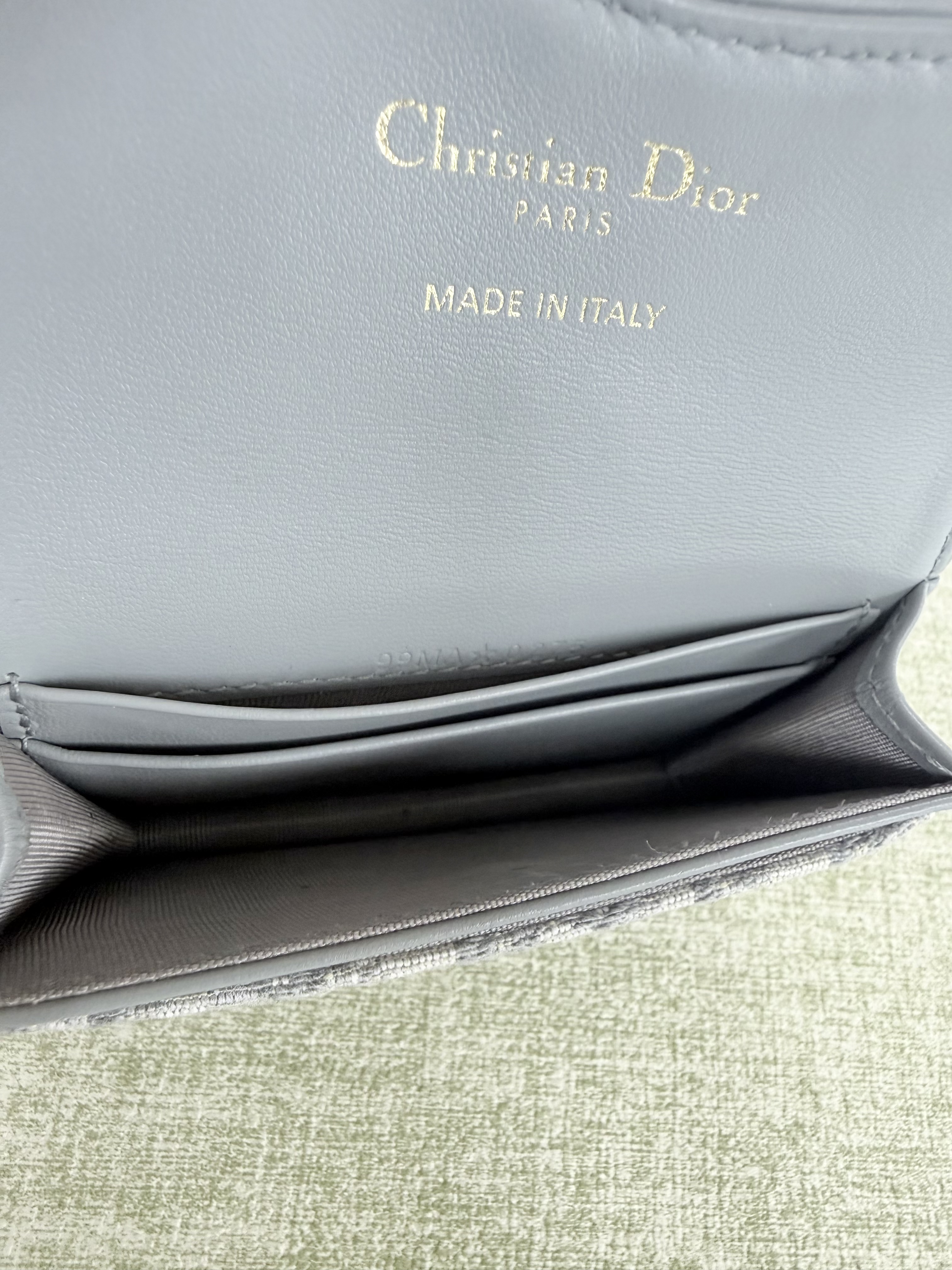 🤍PRE OWNED 灰色Card holder 全套有盒🖤