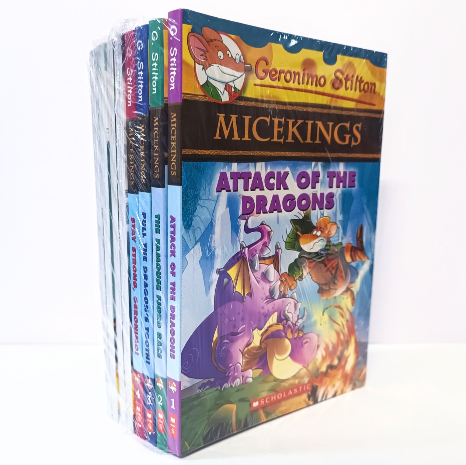 Geronimo Stilton Micekings 8 books | 王者之鼠 |Age 7-13+ | S100	