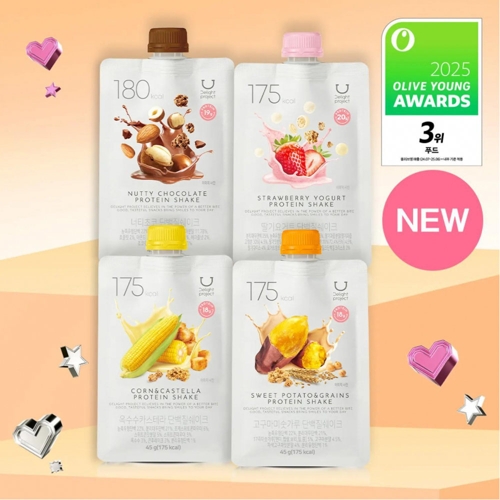 Delight Project蛋白代餐奶昔入門套組 3+1袋/盒