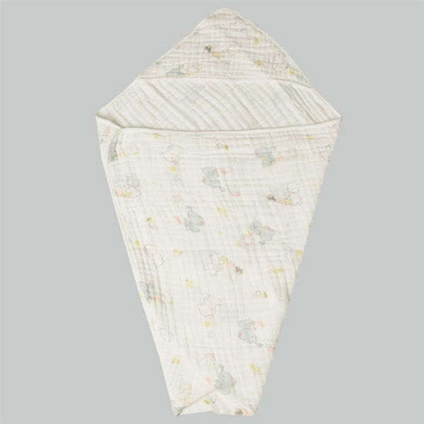 🇯🇵預訂 日本直送🇯🇵可愛動物圖案滿印純棉棉紗包被襁褓