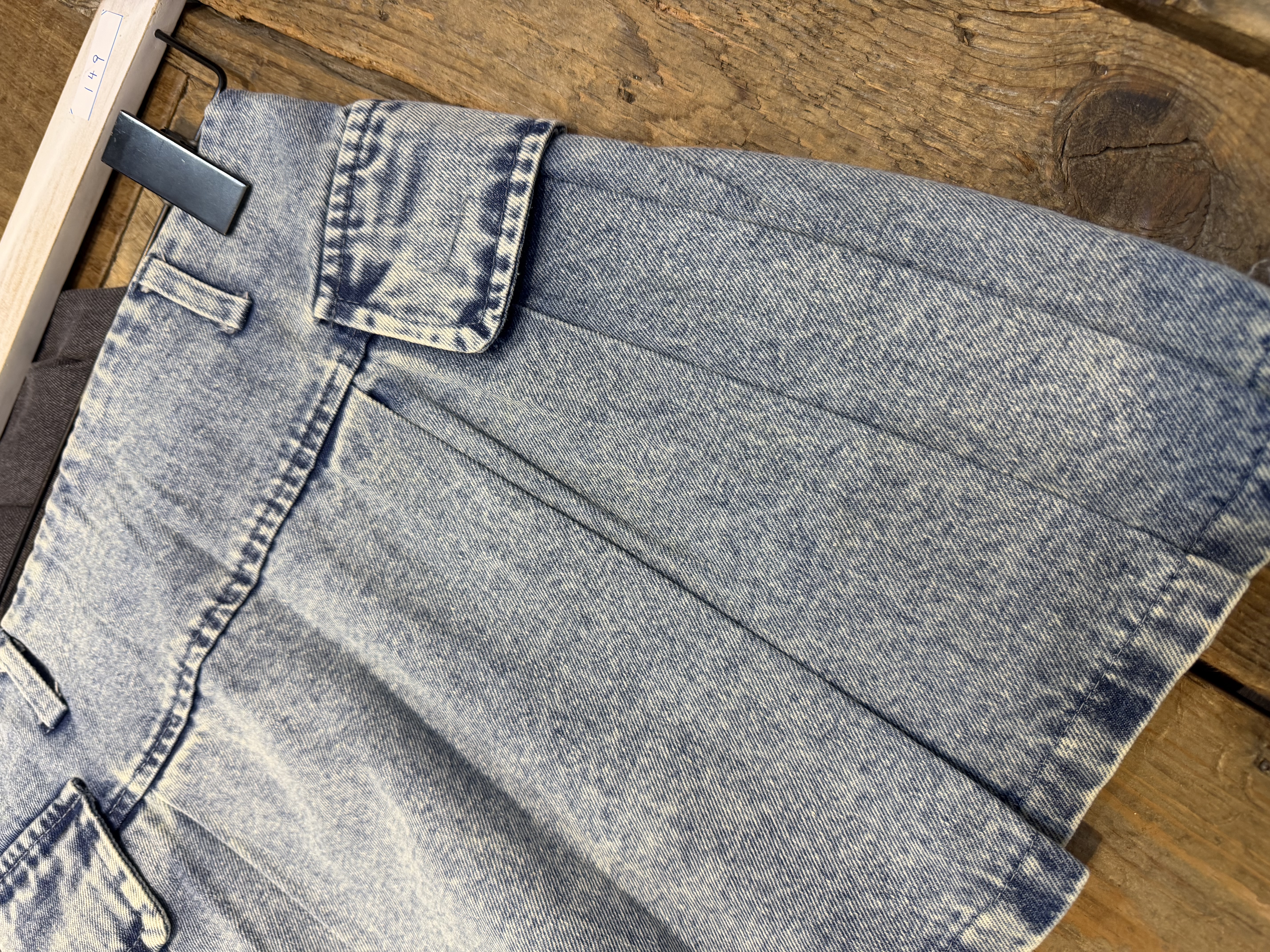 🌈推介🌈復古高腰牛仔短裙(內有打底褲）