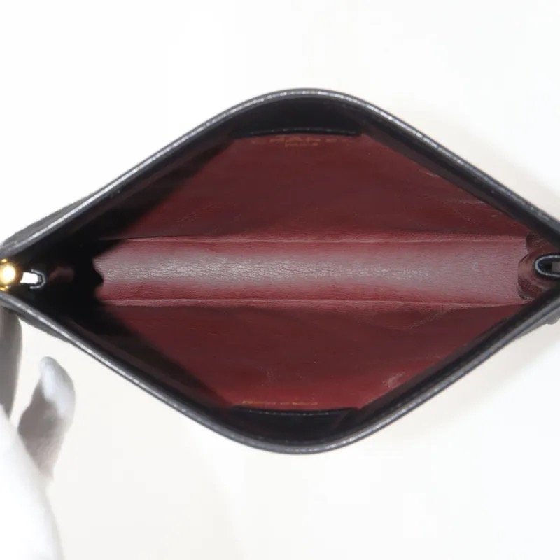 Chanel Quilted Coco Mark Cotton Clutch Bag