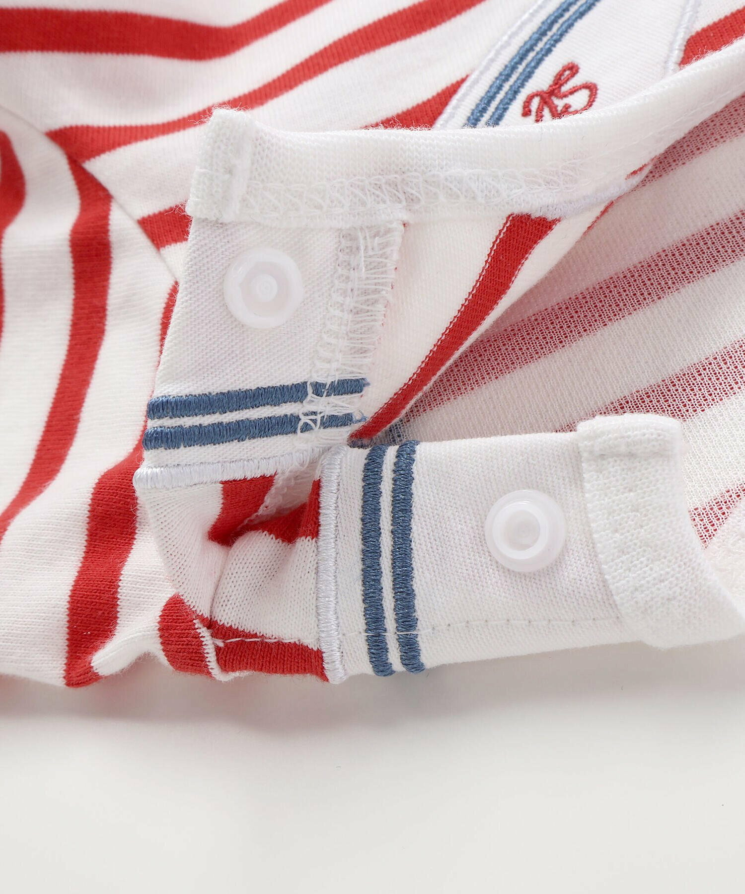 🇯🇵預訂 日本直送🇯🇵Slap Slip Baby兩色指南針望遠鏡印花水手領貼花短袖包屁衣