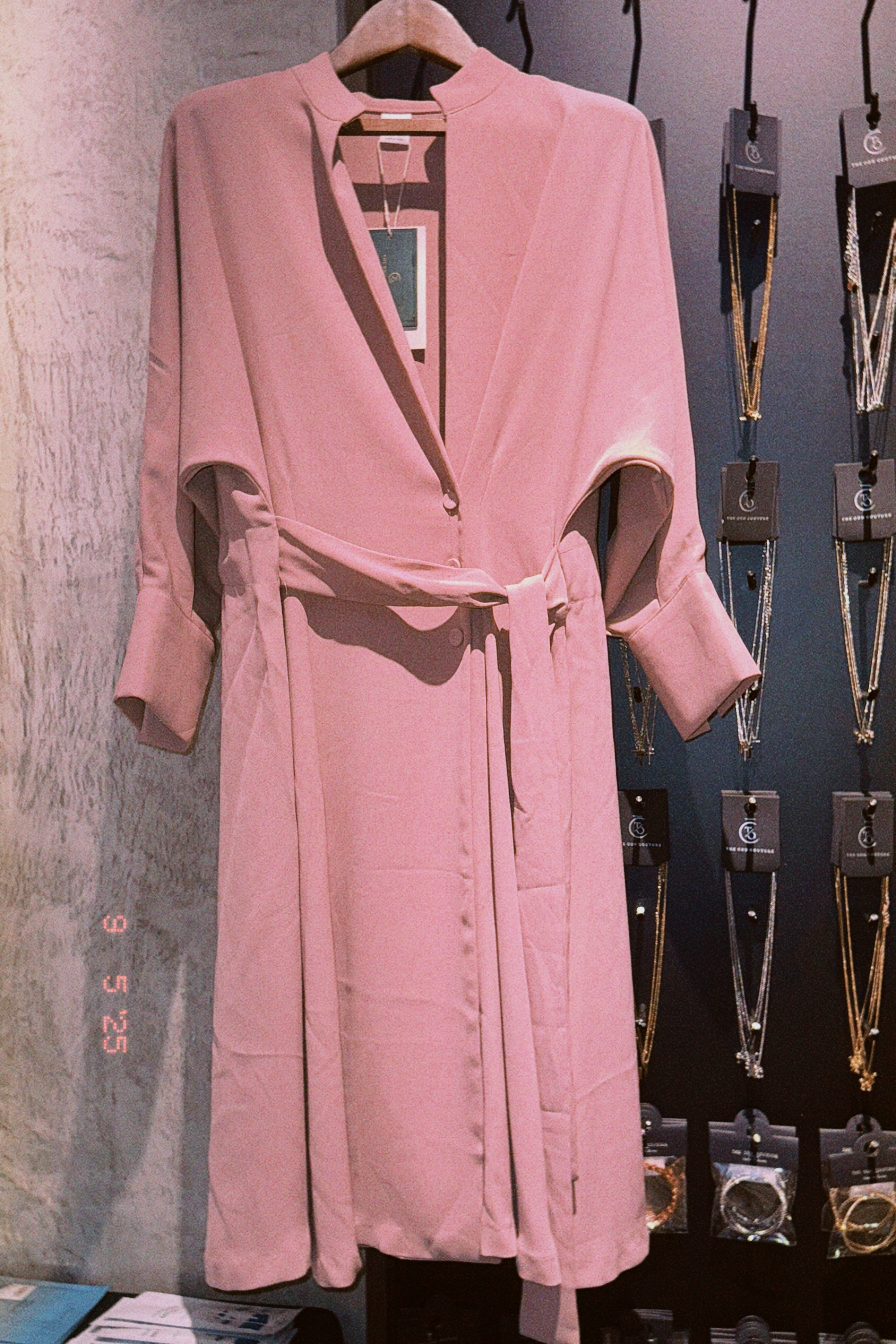 Korea Dress - Pink Bathrobe Style Coat