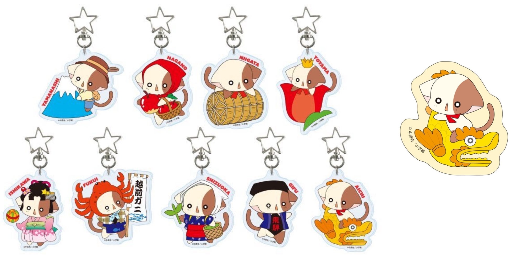 花漾明星/星夢天使 奈仔亞加力匙扣連貼紙 #P-GLG0301 [小學館] (PRE-ORDER) [2026/03]