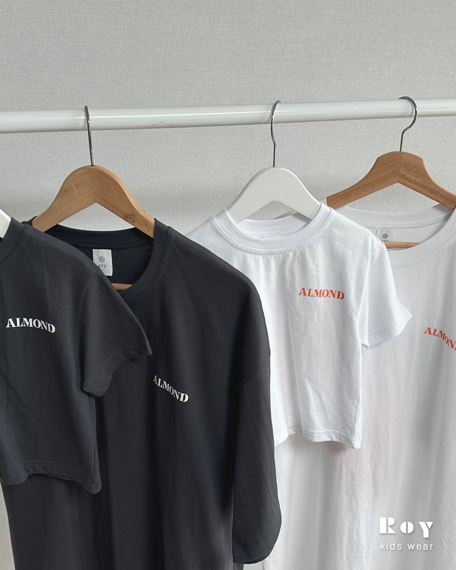 Roy | 親子T (Black/White  L108-116 / Adult)