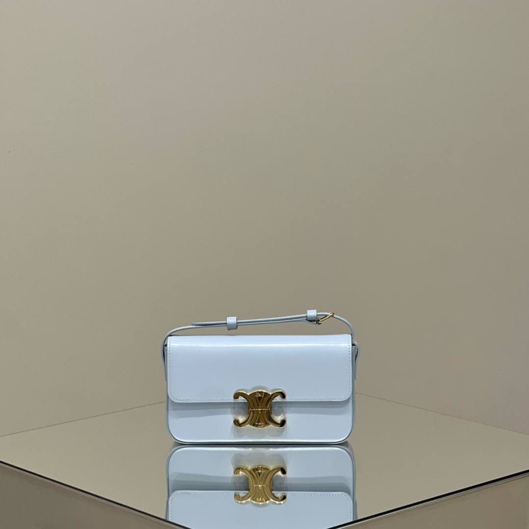 🔥大货实拍图 𝗖𝗘𝗟𝗜𝗡𝗘 ♥ 𝗧𝗥𝗜𝗢𝗠𝗣𝗛𝗘 𝗦𝗛𝗢𝗨𝗟𝗗𝗘𝗥 𝗕𝗔𝗚 型号：194143 尺寸：20*10*4cm