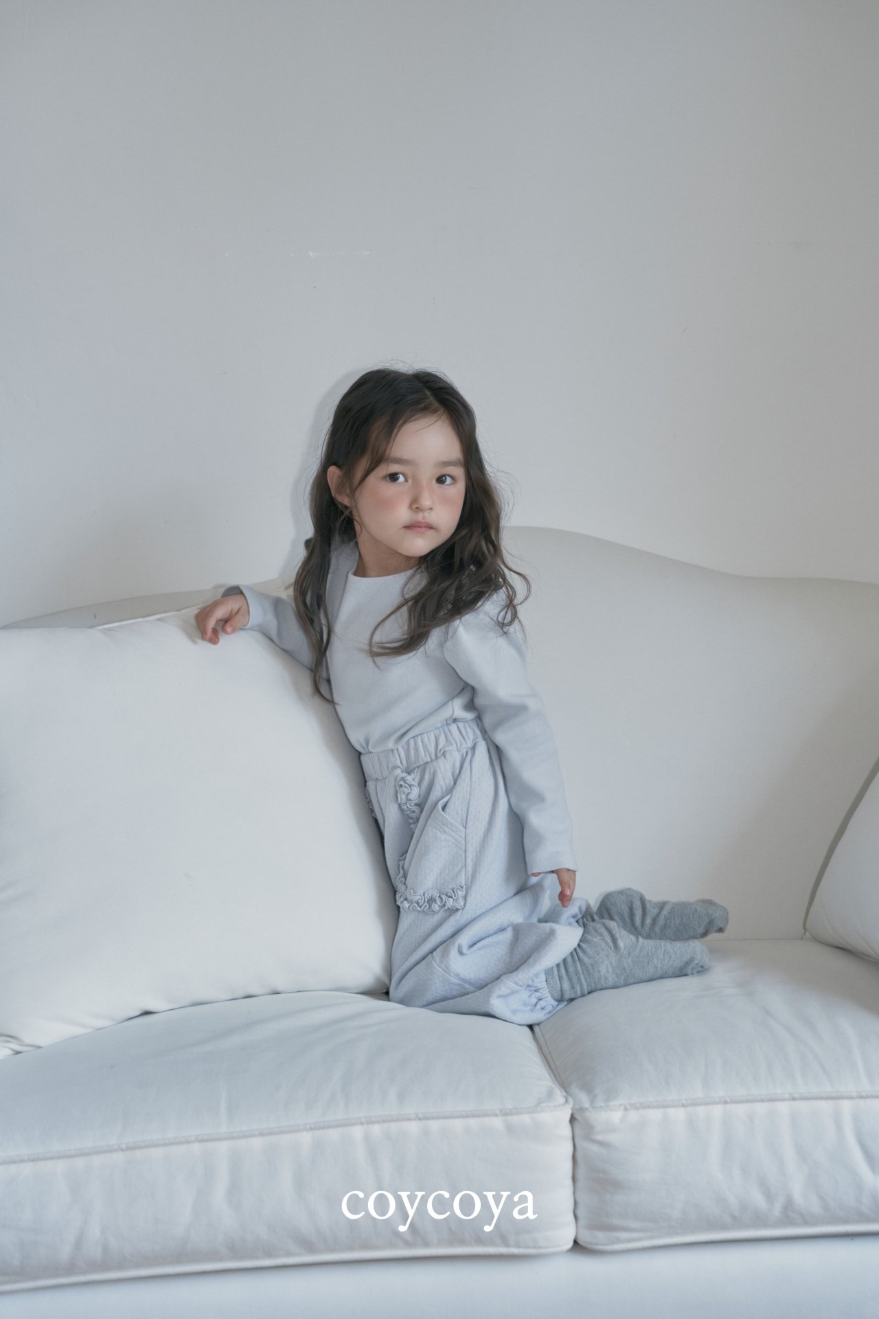 🌸預訂 韓國直送🌸🇰🇷COYCOYA兩色荷葉邊口袋寬鬆運動褲