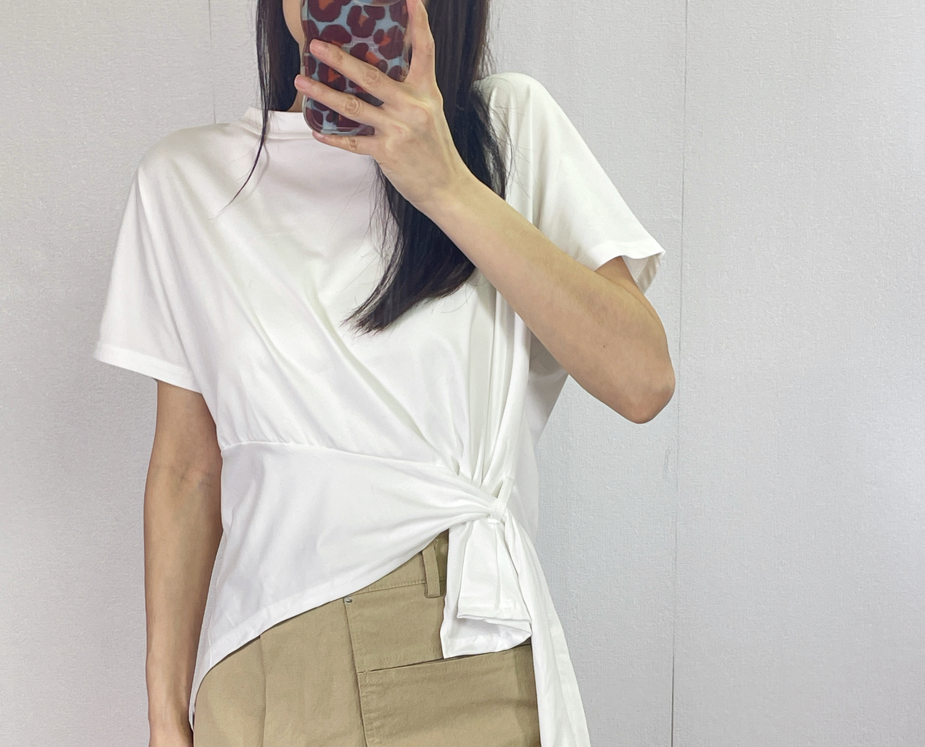 K5552 棉料衫腳穿帶短袖top