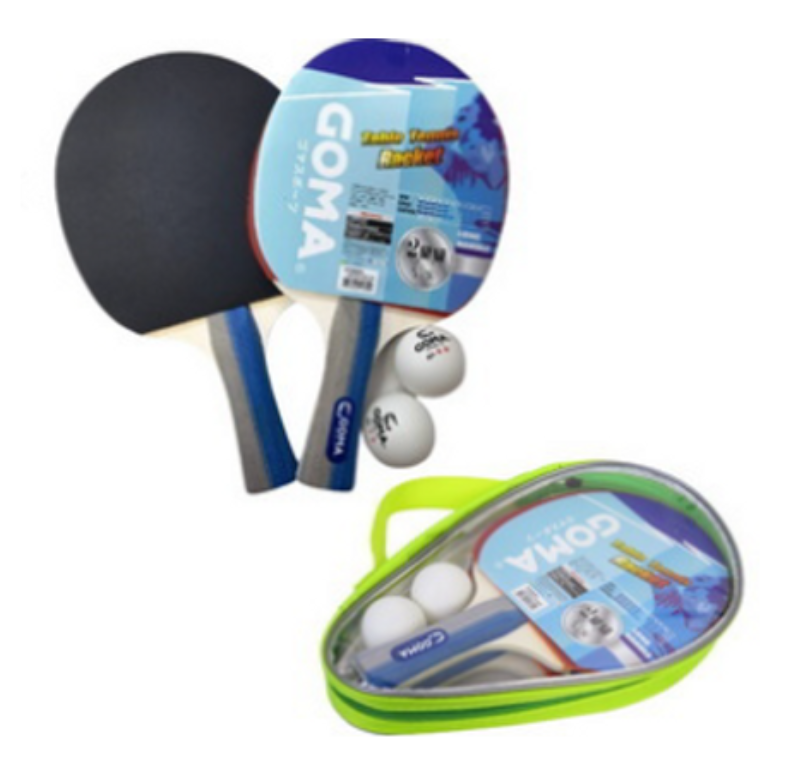 GT992FL/乒乓球拍套裝兩拍+兩球+PVC袋