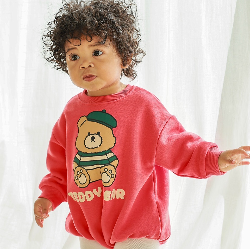 UBMOM 2023 Winter Teddy Series Berry Teddy 連身衣-紅色