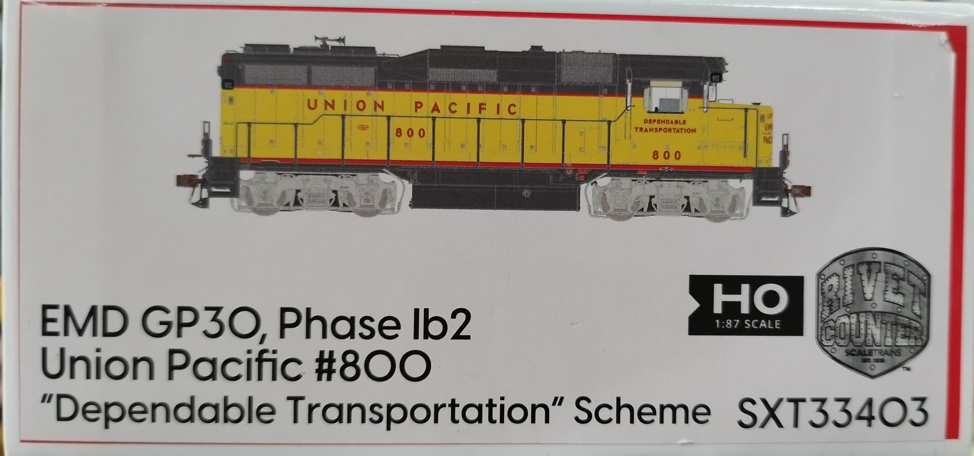 Scaletrains HO Scale EMD GP30, Union Pacific/Dependable Transportation