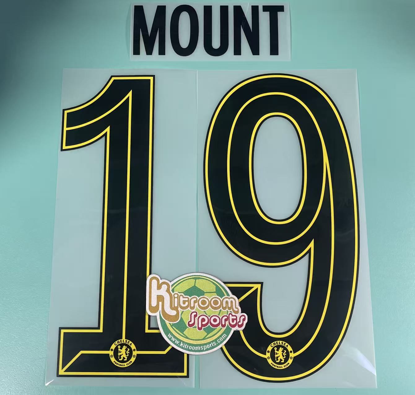 2021-22 Chelsea Away UCL Nameset #19 MOUNT