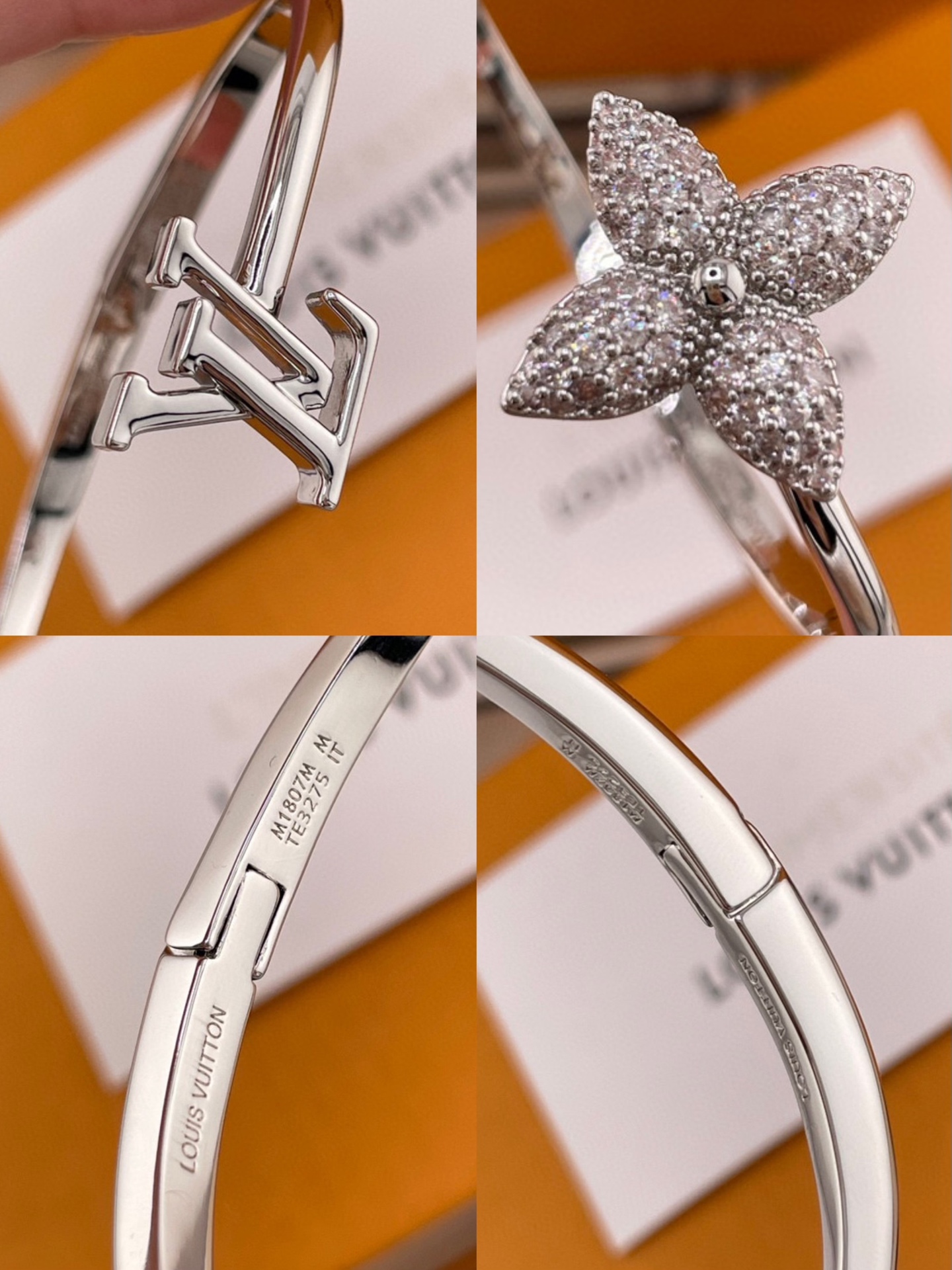 【原單】LV Louisette 簽名款水鑽戒指/手鍊 連禮盒