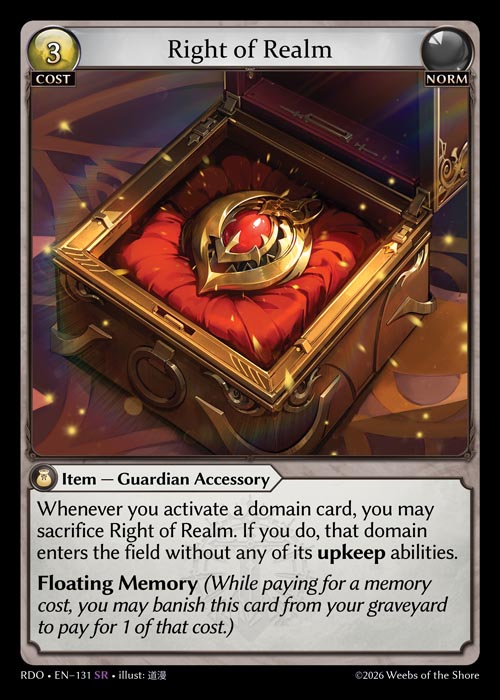 Right of Realm / RDO-131 (SR)