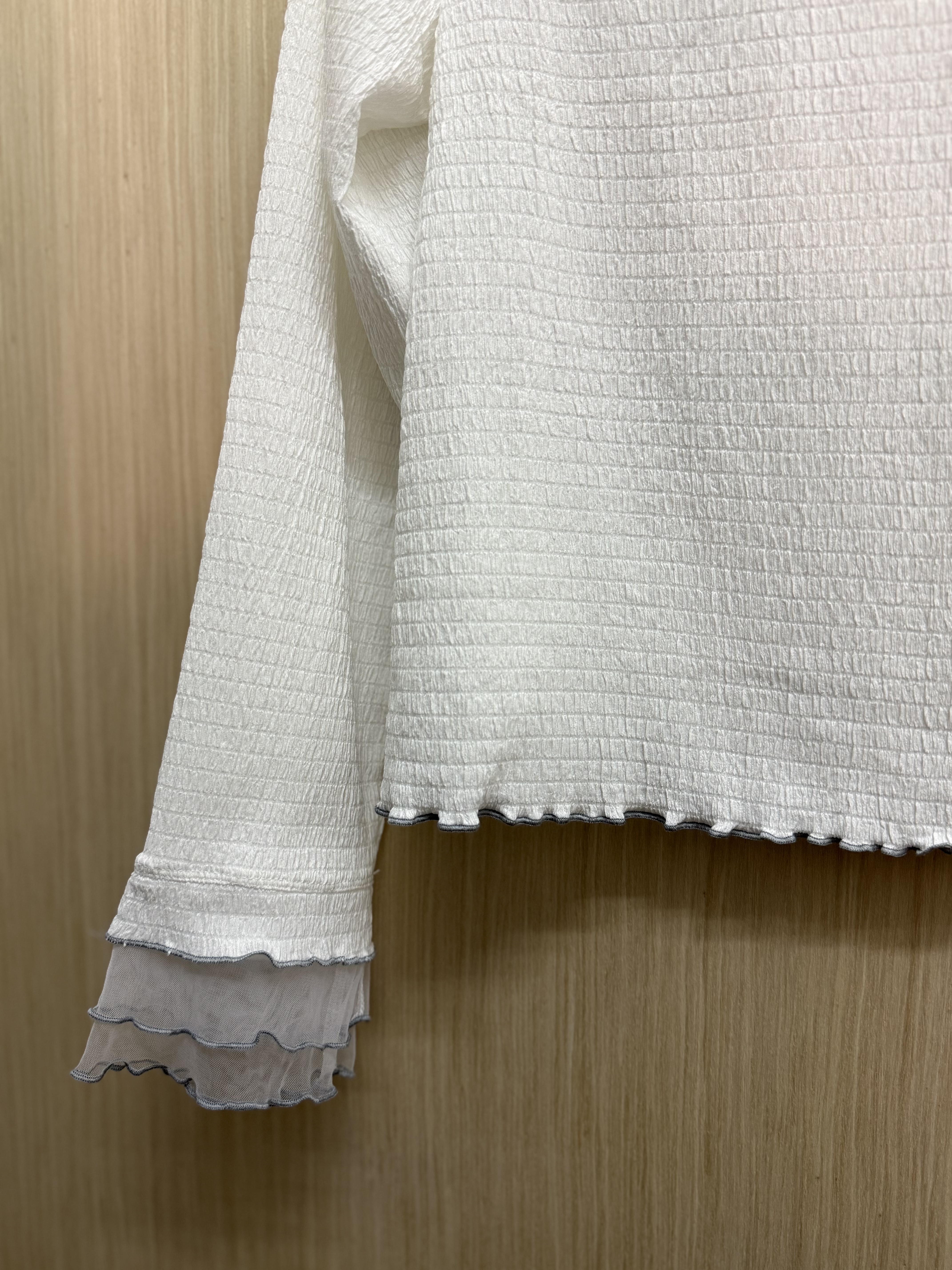 𝐝𝐨𝐮𝐛𝐥𝐞領拼紗袖𝐭𝐨𝐩