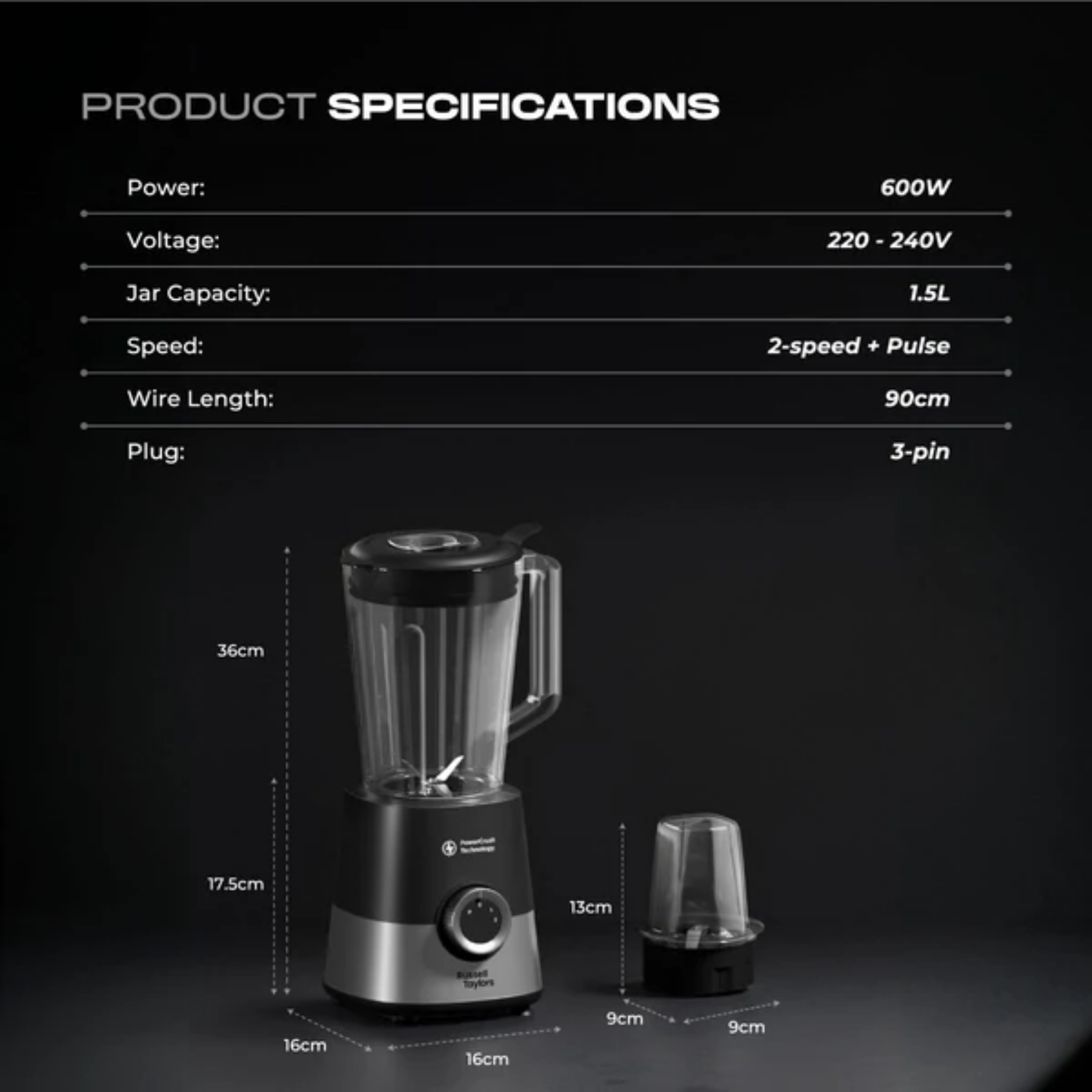 Russell Taylors High Speed Blender (TB6)