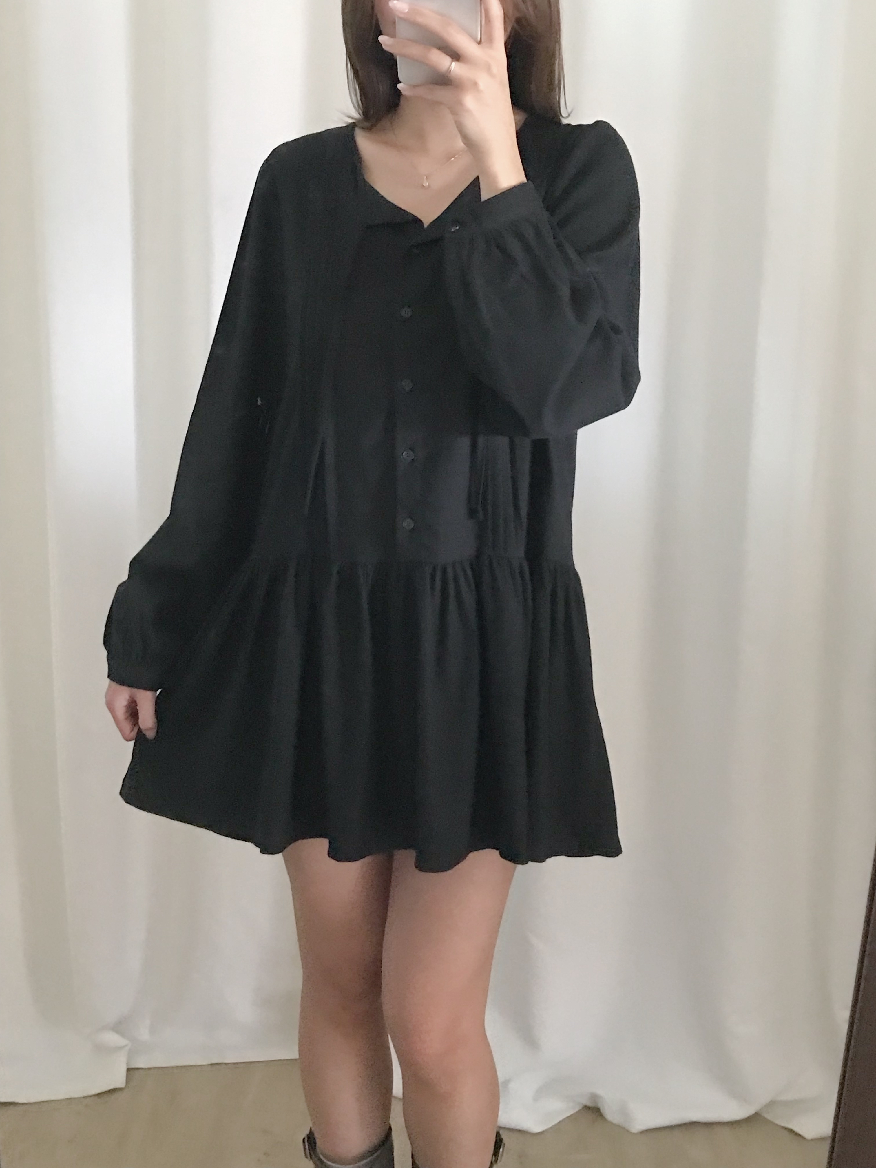 法式洋氣傘傘連身裙(兩色入)