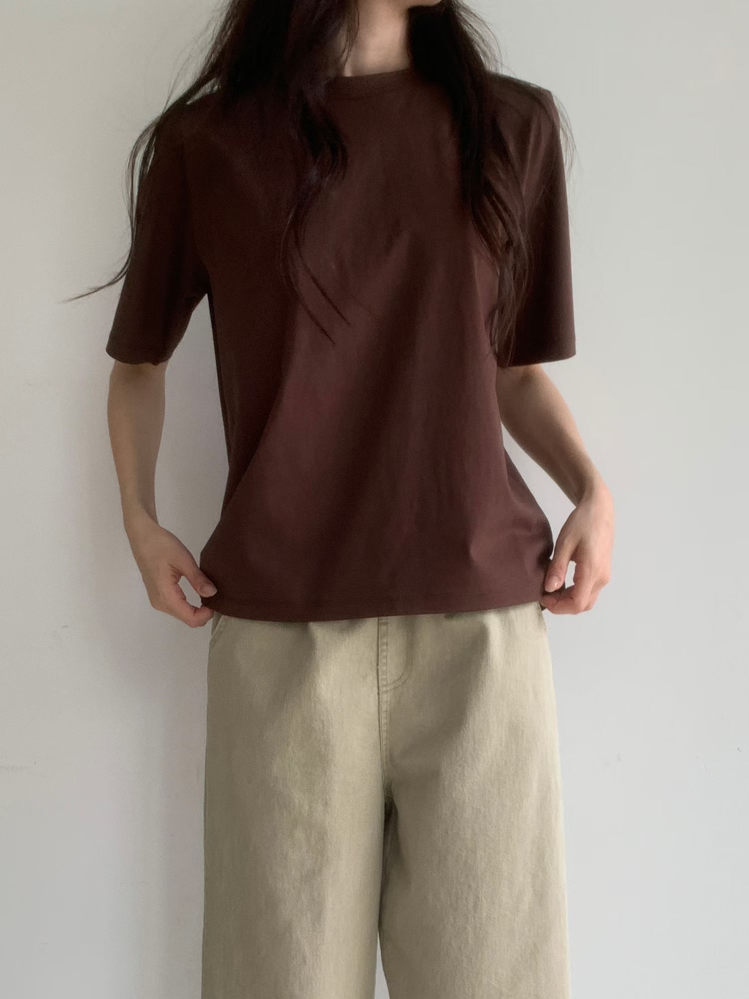秋色簡約棉TEE 