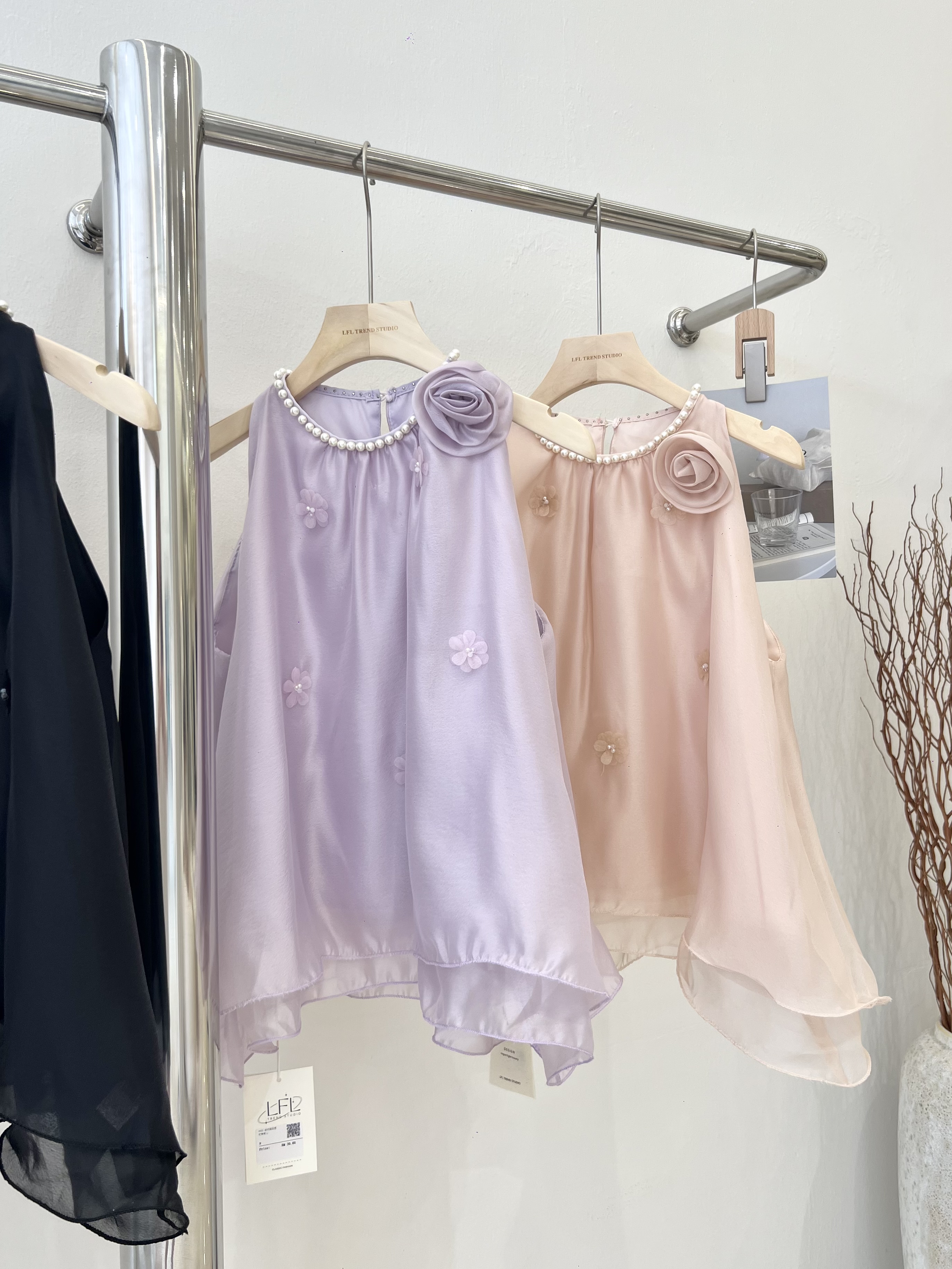 6922 法式高级感钉珠背心