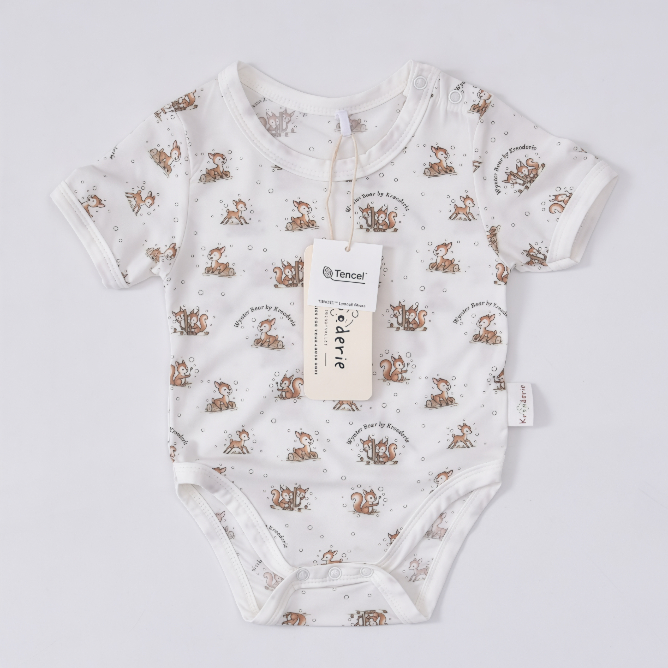 Krooderie TENCEL Short Sleeve Baby Romper