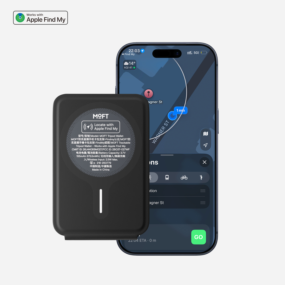MOFT MS0207WF Trackable Tripod Wallet (可追蹤磁吸手機三腳架卡包）